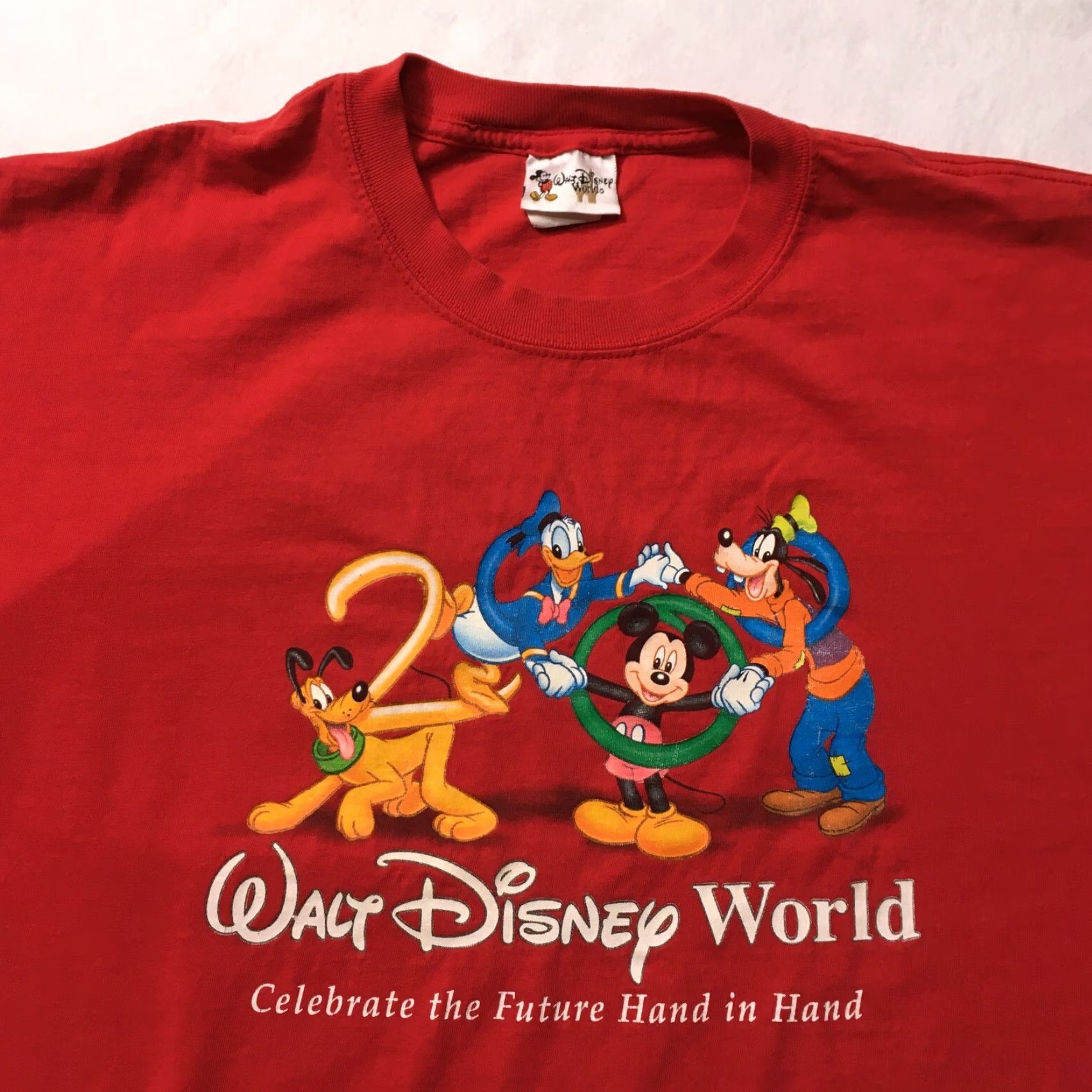 Disney VINTAGE Walt Disney World T-Shirt XL Red Men Shirt XS? Size US XL / EU 56 / 4 - 2 Thumbnail