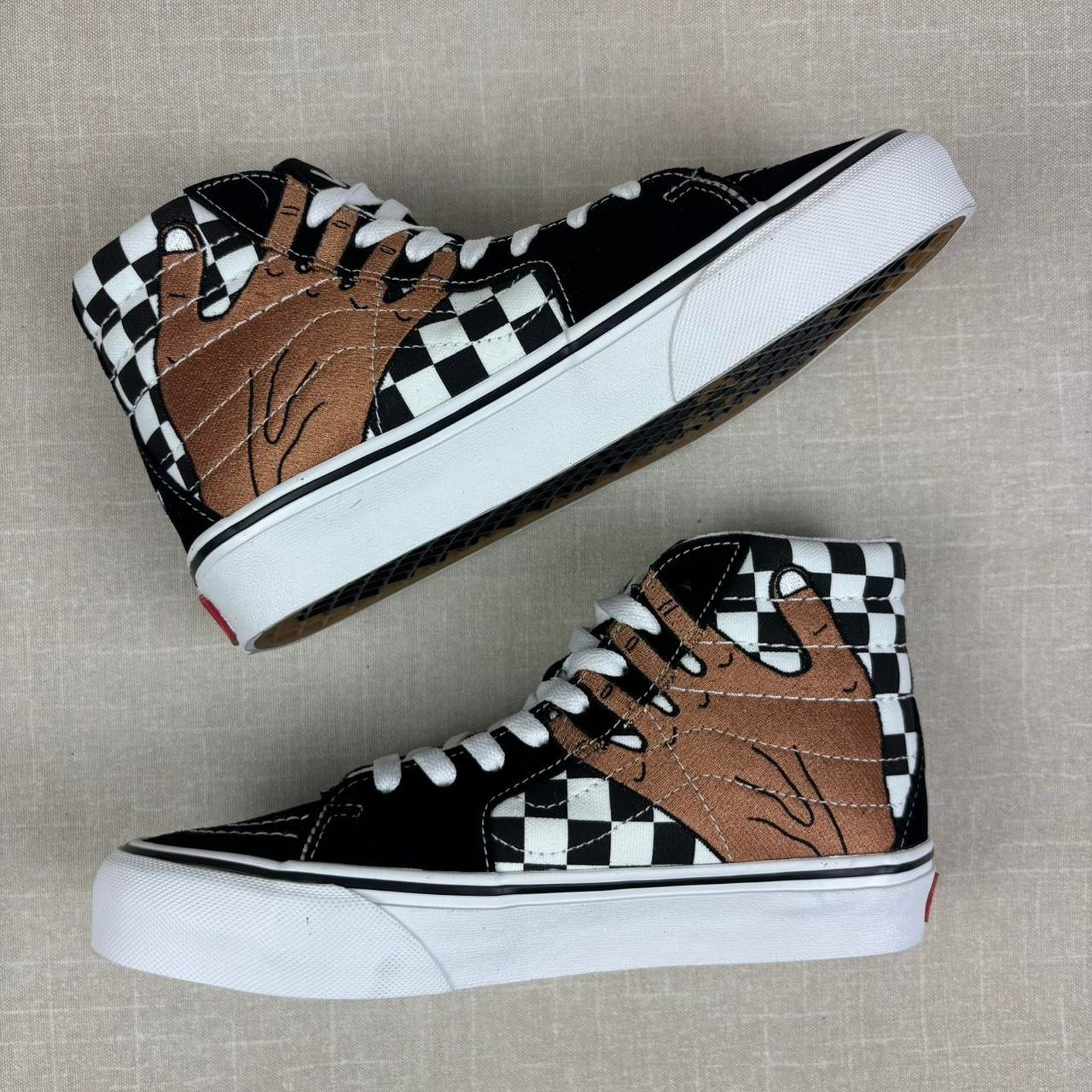 Vans 🟨 2022 Vans Vault Sk8-Hi “Imran Potato Checkerboard” 7.5W Size US 7.5 / IT 37.5 - 4 Thumbnail