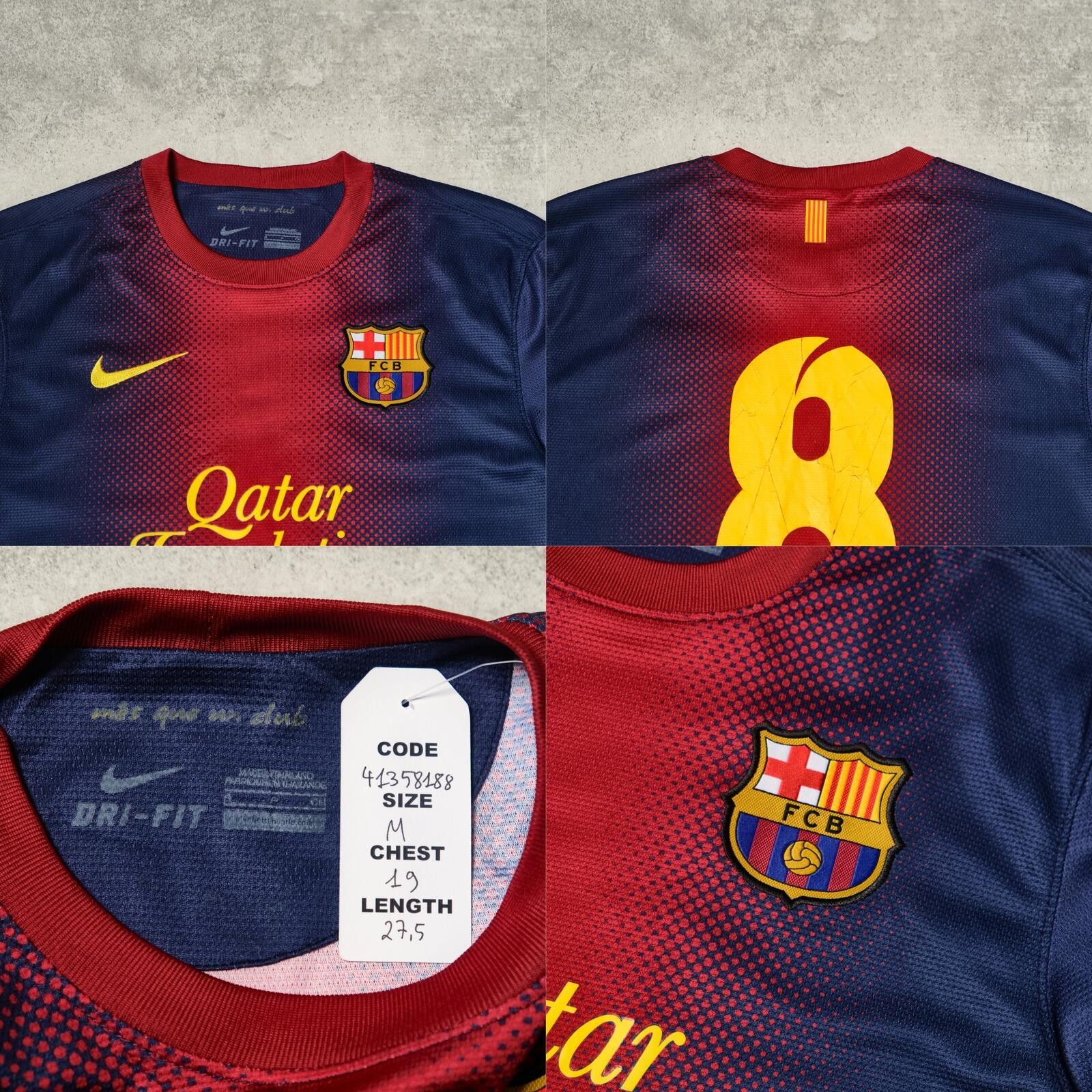 Nike 2012/13 Barcelona Home Shirt Nike Iniesta (L/XL) Size US L / EU 52-54 / 3 - 5 Thumbnail