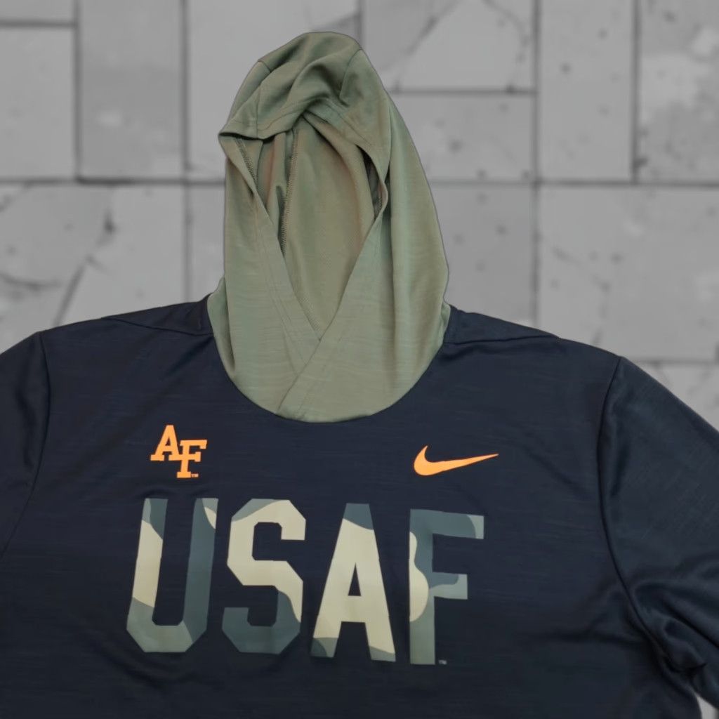 Nike Nike Shirt Medium Black USAF Dri-FIT Long Sleeve Pullover Crew Neck Mens Shirt Size US M / EU 48-50 / 2 - 1 Thumbnail