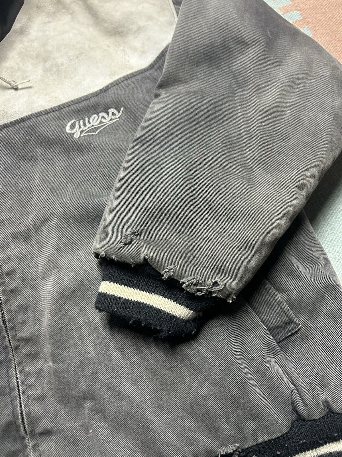 Vintage Vintage guess hooded work jacket canvas Carhartt quilted XL Size US XL / EU 56 / 4 - 7 Thumbnail