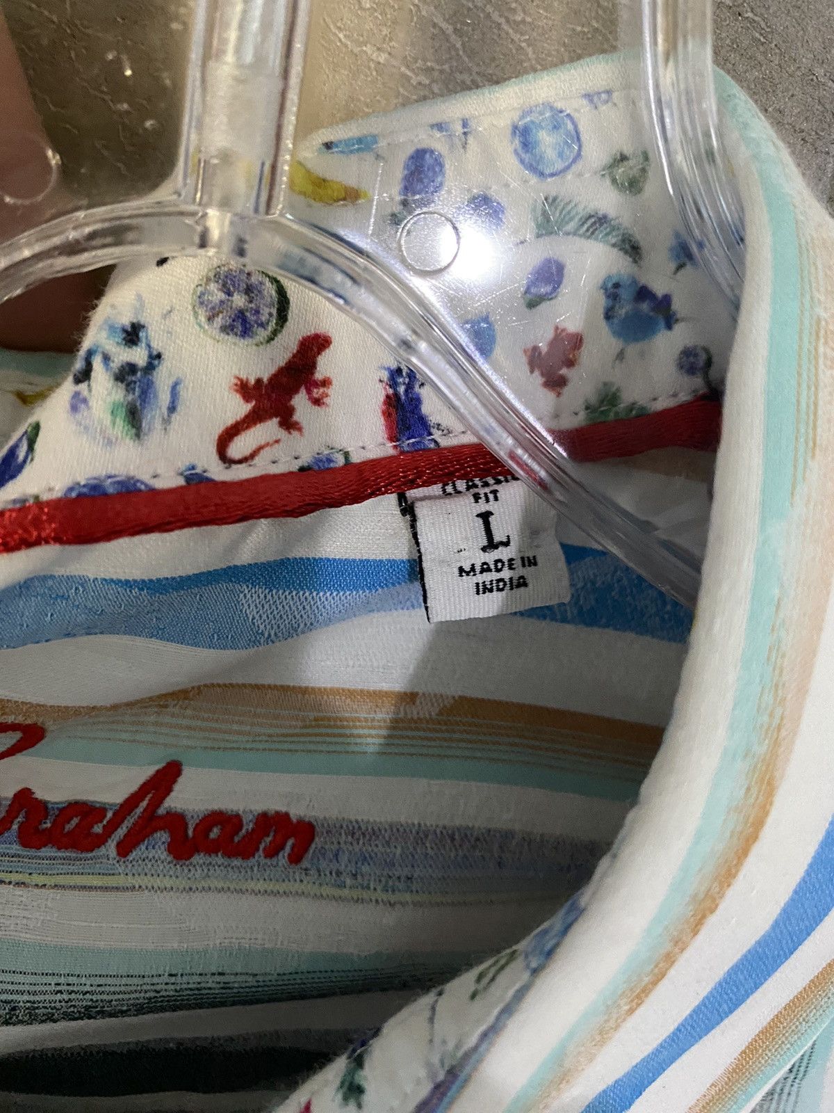 Robert Graham Robert Graham Striped Dress Shirt - Size Large Size US L / EU 52-54 / 3 - 4 Thumbnail
