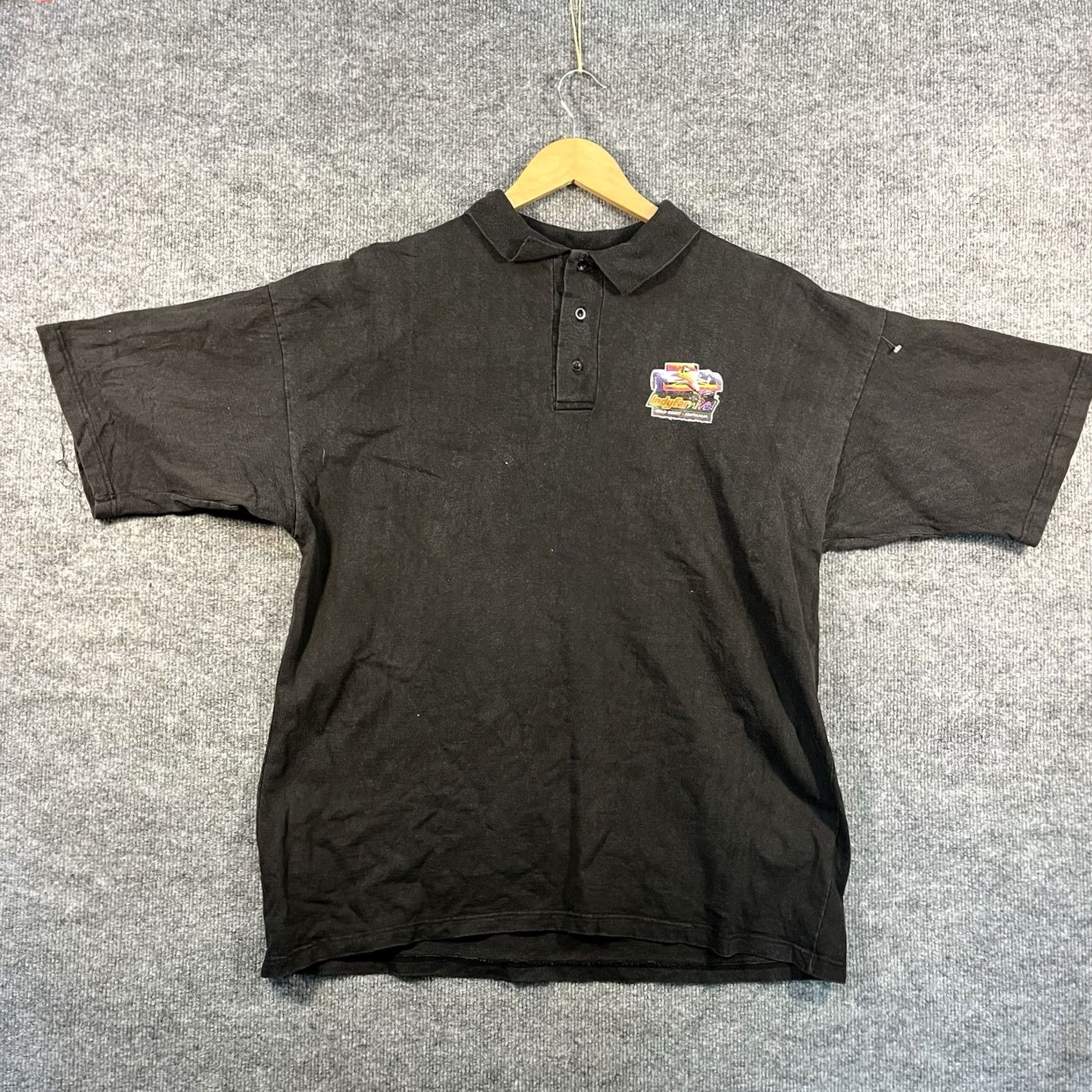 Vintage VINTAGE IndyCarnival 1997 Polo Shirt Racing Logo Shirt Mens 2XL Black Size US XXL / EU 58 / 5 - 3 Thumbnail