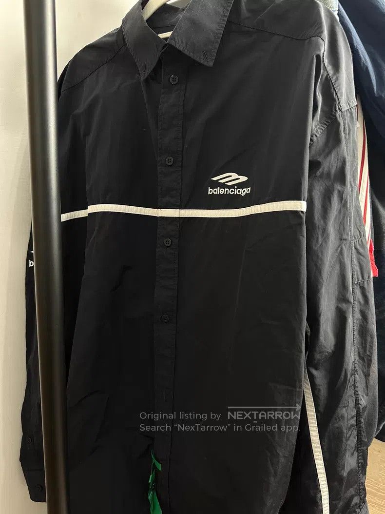 Balenciaga Balenciaga 3B Embroidered Logo Shirt Size US M / EU 48-50 / 2 - 1 Thumbnail