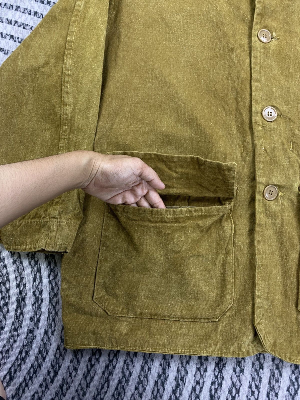 Japanese Brand Vintage Bullseye Bill Double Pocket Button Hunting Jacket Size US M / EU 48-50 / 2 - 8 Thumbnail