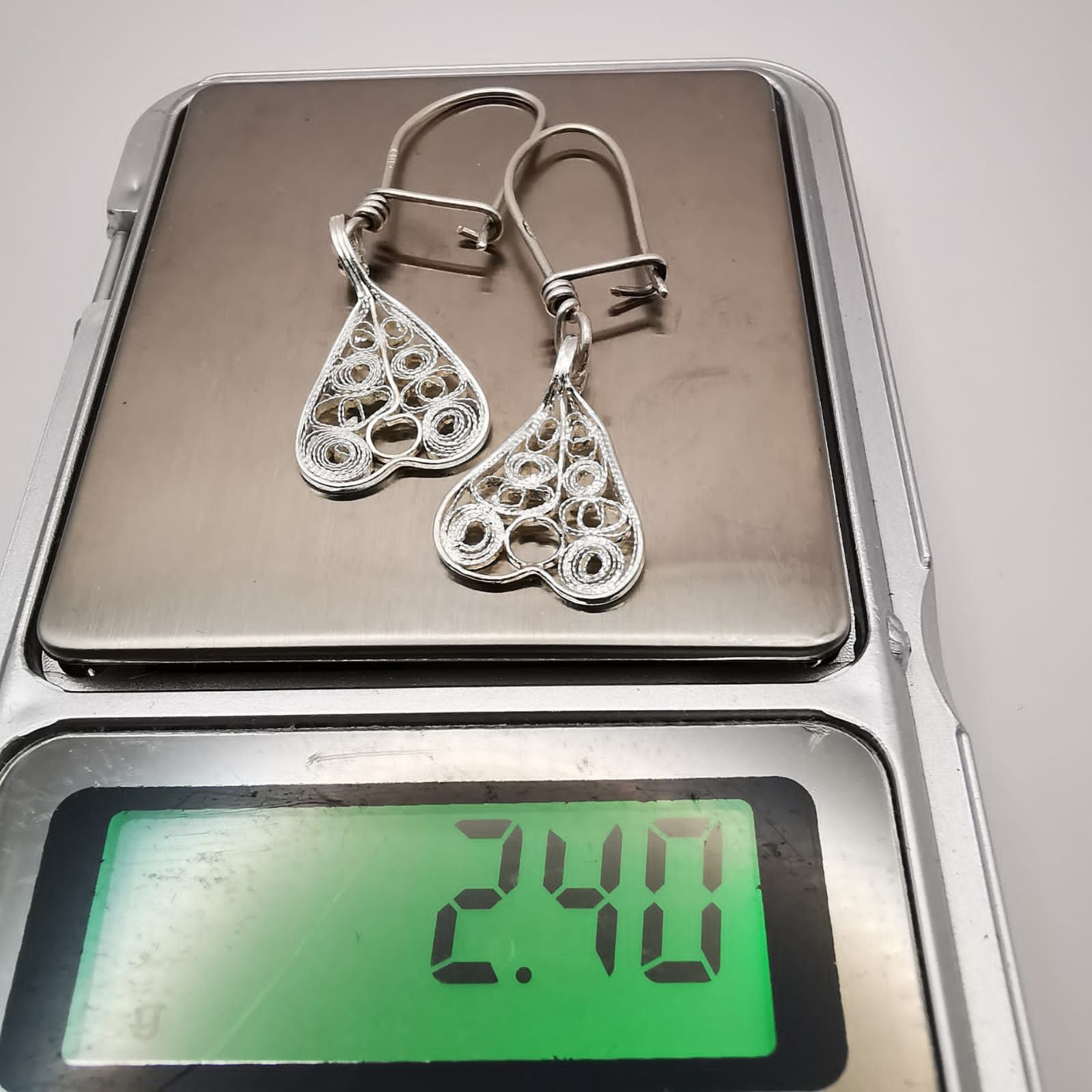 Sterling Silver × Vintage Vintage Earrings,925 Sterling Silver,Cubic Zirconia 2,4 g Size ONE SIZE - 4 Thumbnail