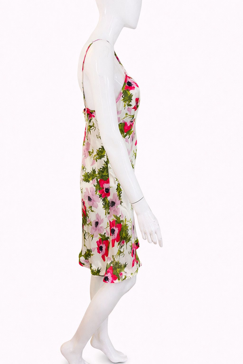 John Galliano John Galliano Silk Slip Floral Poppy Designer Dress Size M / US 6-8 / IT 42-44 - 4 Thumbnail