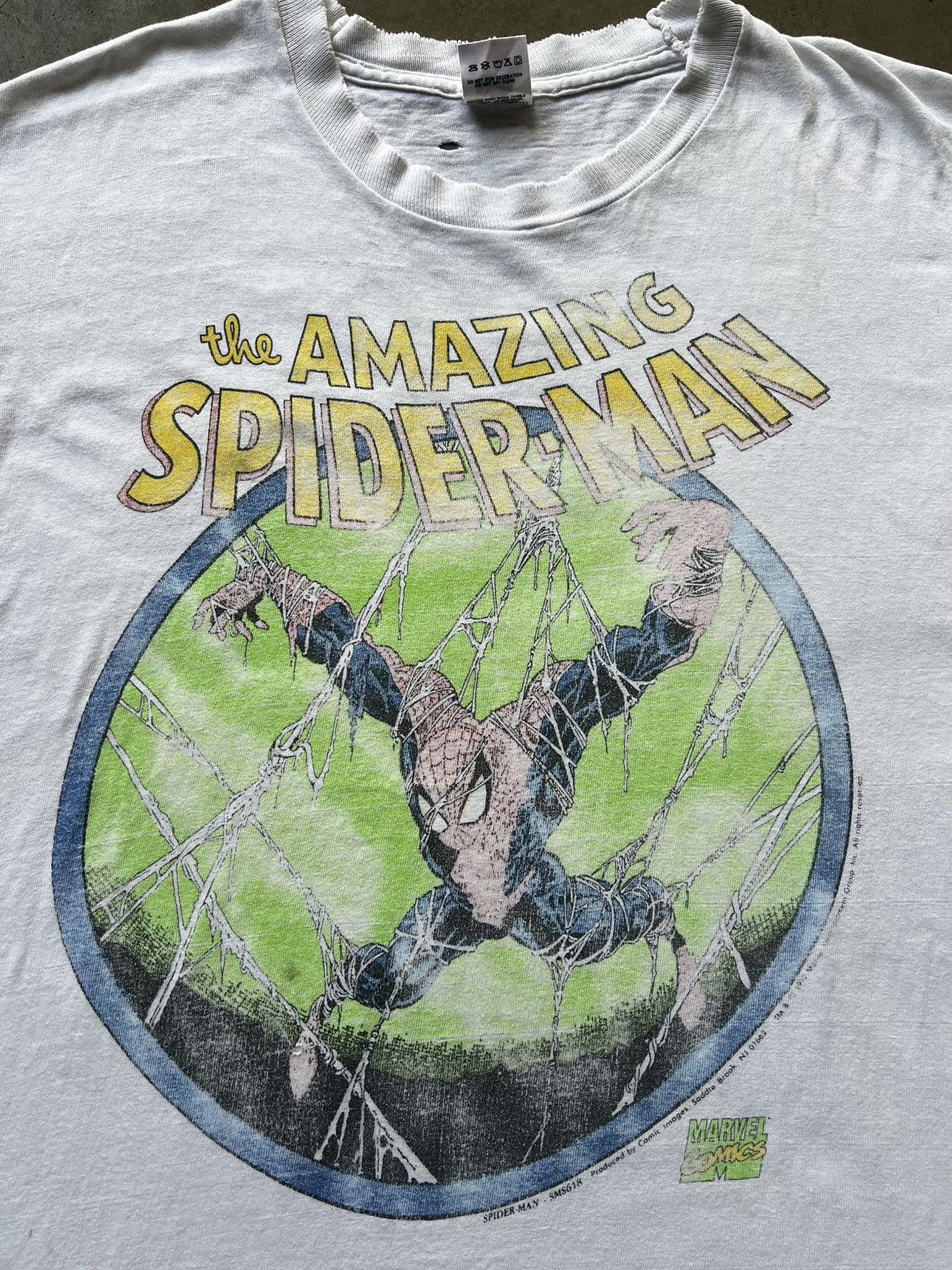 Vintage VTG 1992 Spider-Man Comic Images Marvel Tee Shirt Daredevil Size US XL / EU 56 / 4 - 3 Thumbnail