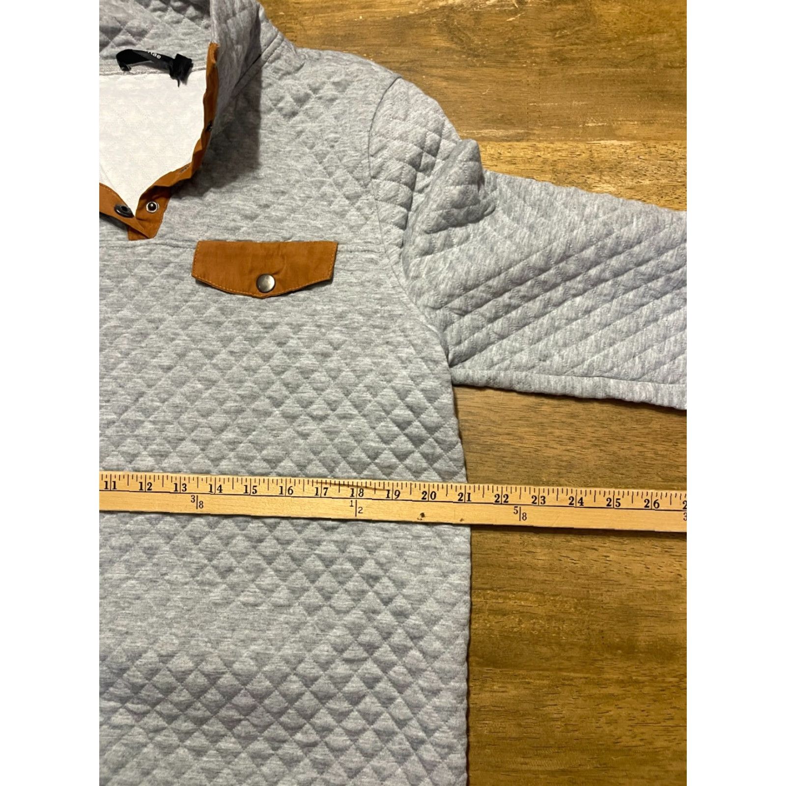 Vintage Doe & Rae Sweater Women's Medium Gray Pullover 1/4 Buttons Long Sleeve Casual Travel Vintage? No Size M / US 6-8 / IT 42-44 - 5 Thumbnail