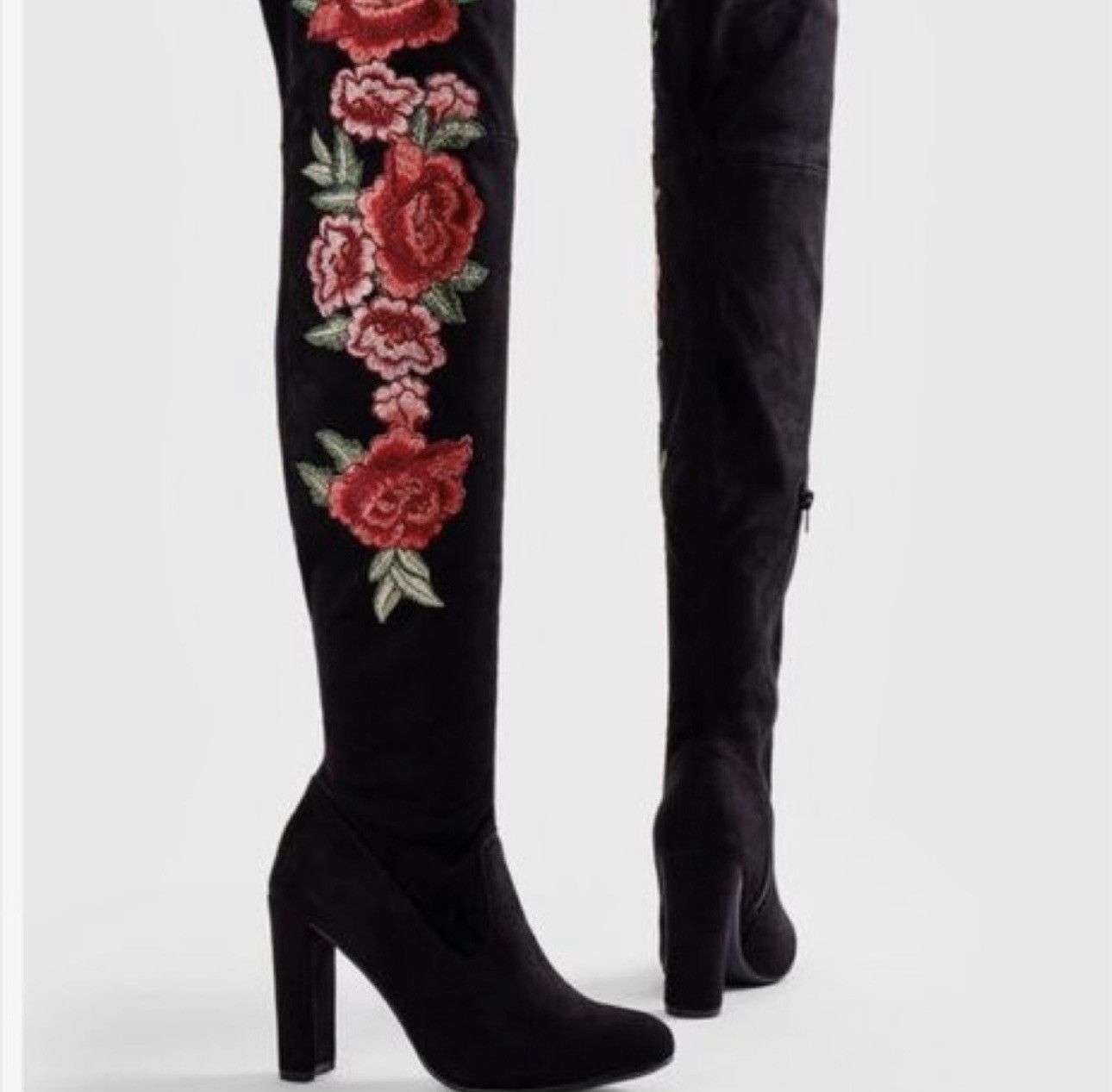 Steve Madden Steve Madden Embroidered Over The Knee Boots Size US 6.5 / IT 36.5 - 4 Thumbnail