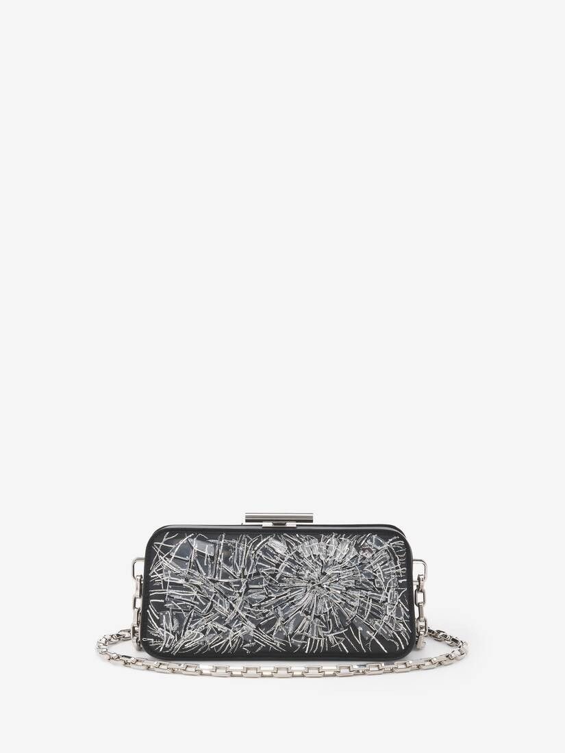 Alexander McQueen o1w1db10925 Size: OS/Pinch Clutch in Black/White Size ONE SIZE - 1 Thumbnail