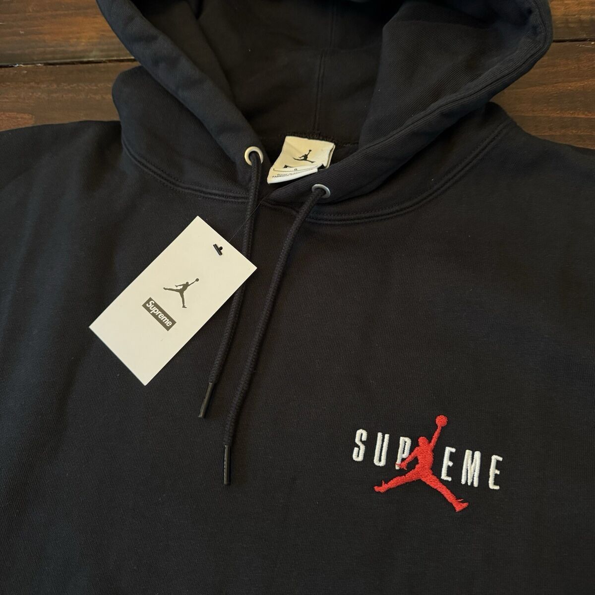 Jordan Brand × Supreme Supreme x Jordan Hoodie Sweatshirt Size US S / EU 44-46 / 1 - 3 Thumbnail