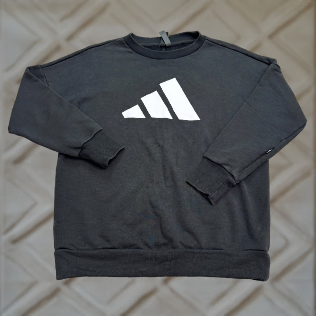 Adidas Adidas Sweatshirt Mens XS Black Pullover Crew Neck Zip Sleeve Logo All Seasons Lightweight Fleece Modern Sport Size US XS / EU 42 / 0 - 1 Thumbnail