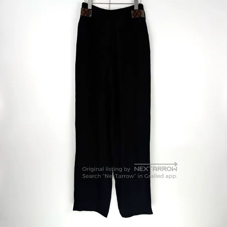 Louis Vuitton Louis Vuitton Black chiffon presbyopic leather label trous Size US 36 / EU 52 - 4 Thumbnail
