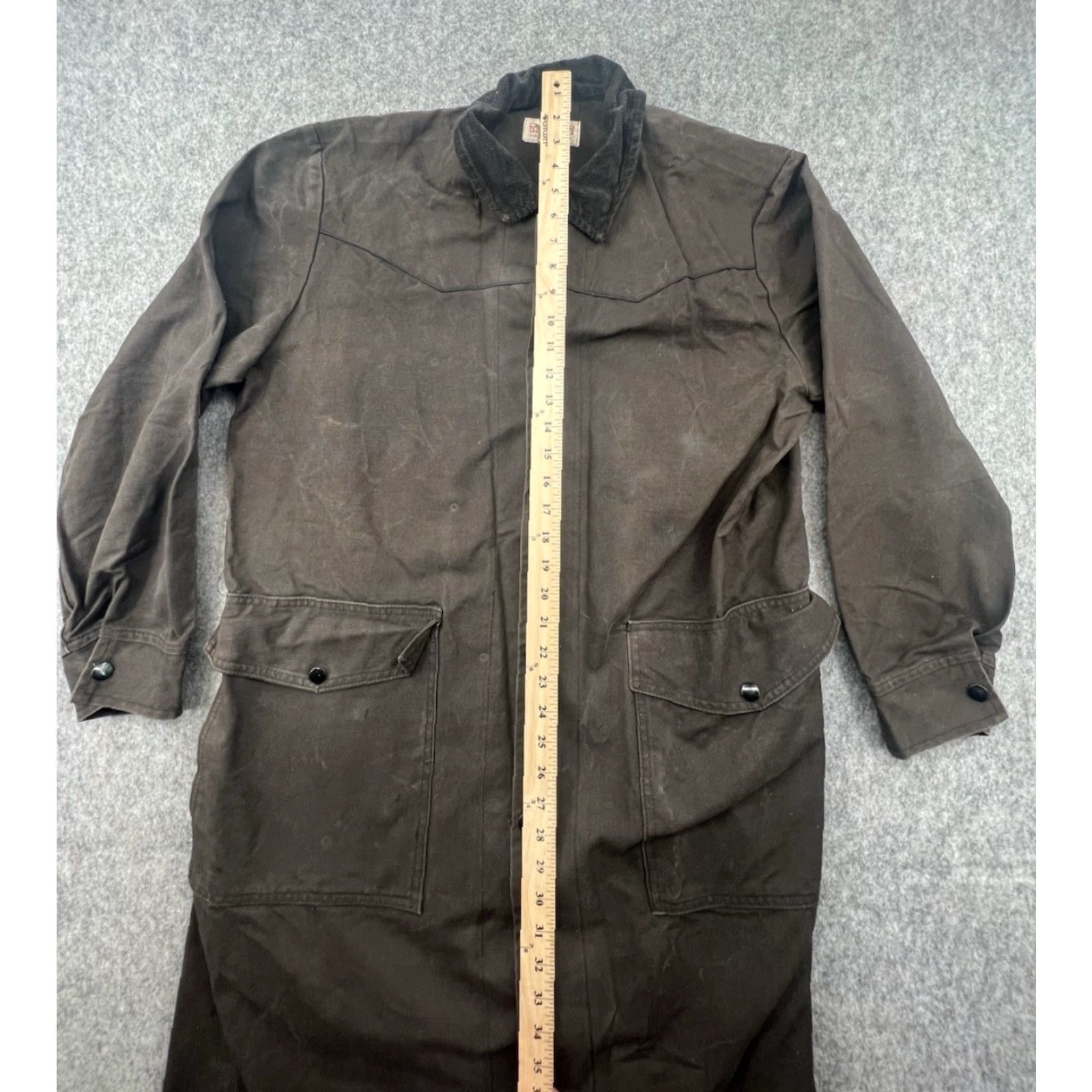 Vintage VINTAGE Tex Tan Coat Outdoor Canvas Waxed Brown Sz XS/XS Men Coat Long Button Trouser Style Insulation Polyester Casual Vintage Size US XS / EU 42 / 0 - 3 Thumbnail
