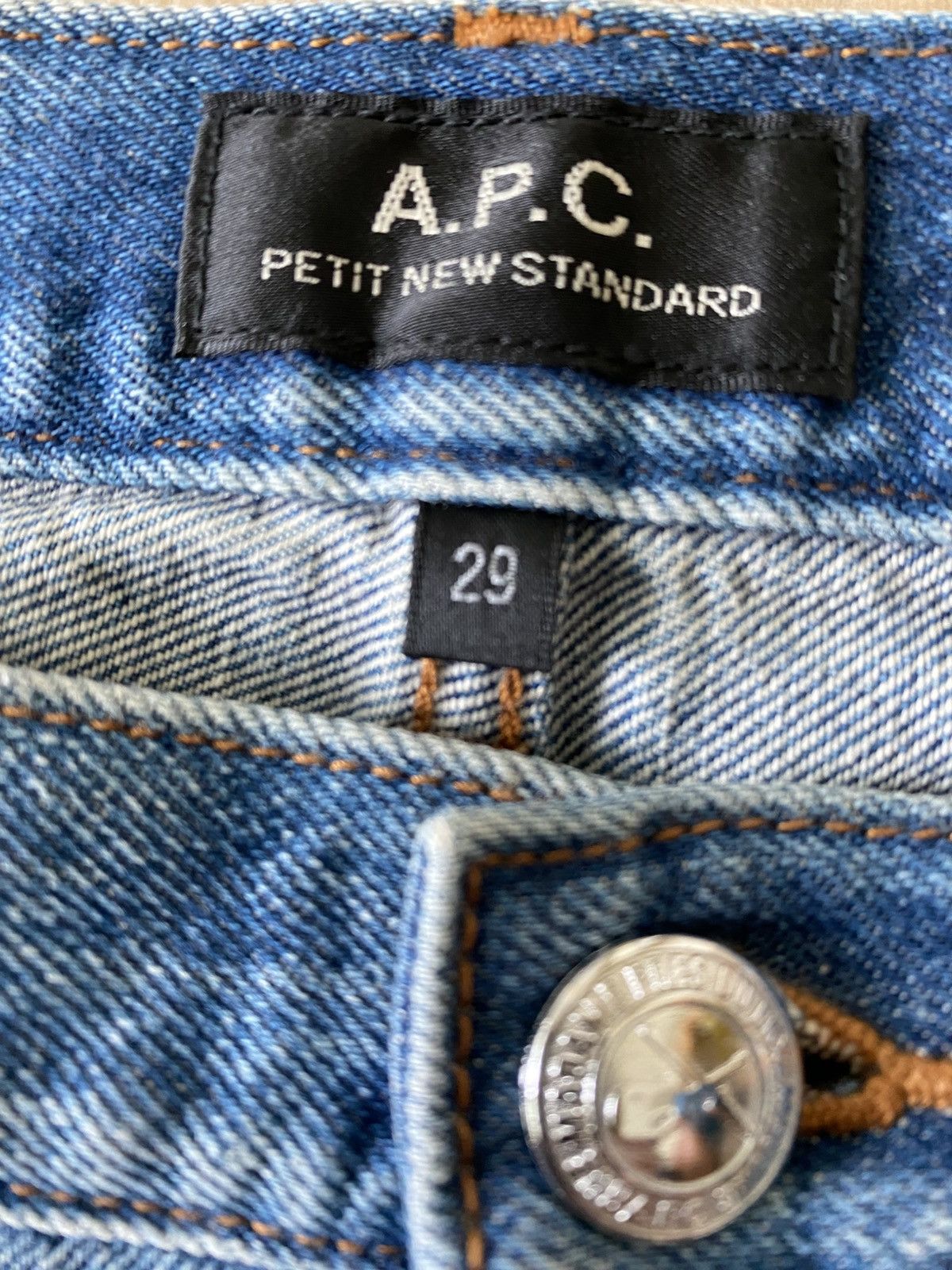 A.P.C. A.P.C. Petit New Standard Mid Blue Denim Jeans 29 Size US 29 - 3 Thumbnail