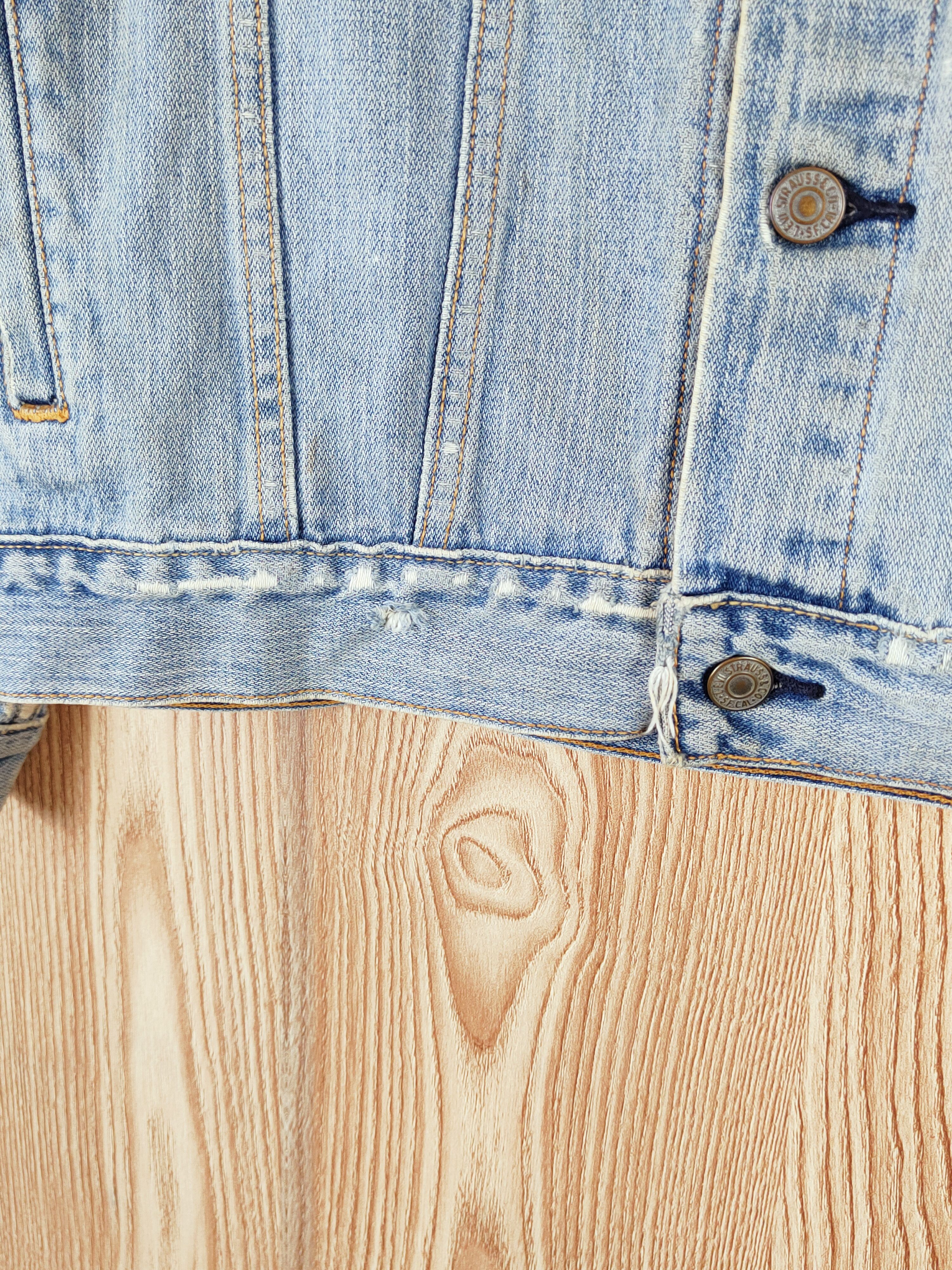 Levi's DL Levi's vintage faded Blue Denim Jackets #W572 Size L / US 10 / IT 46 - 3 Thumbnail