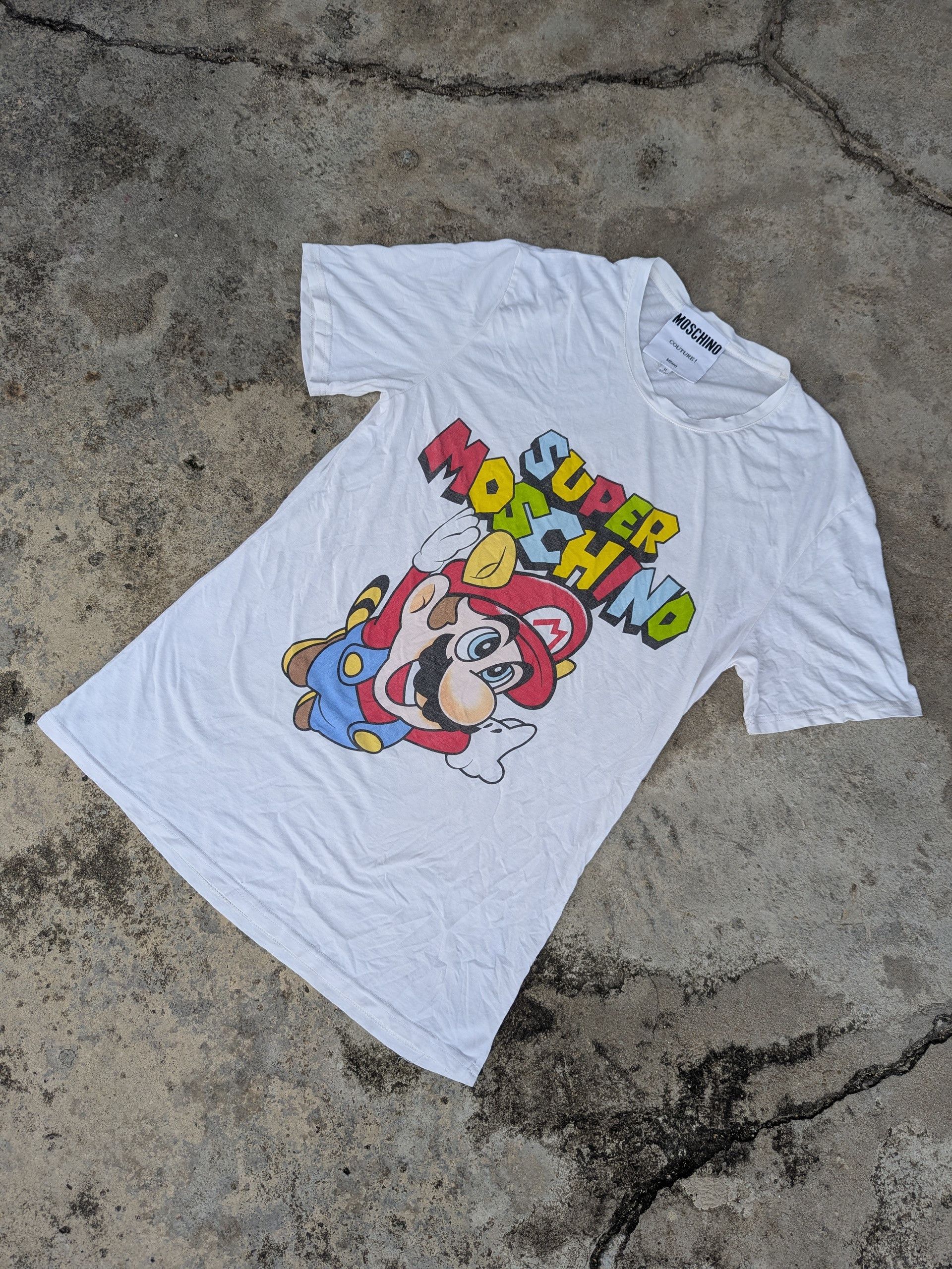 Moschino × Vintage Vintage Moschino Couture Super Moschino Mario Tee Size US S / EU 44-46 / 1 - 2 Thumbnail