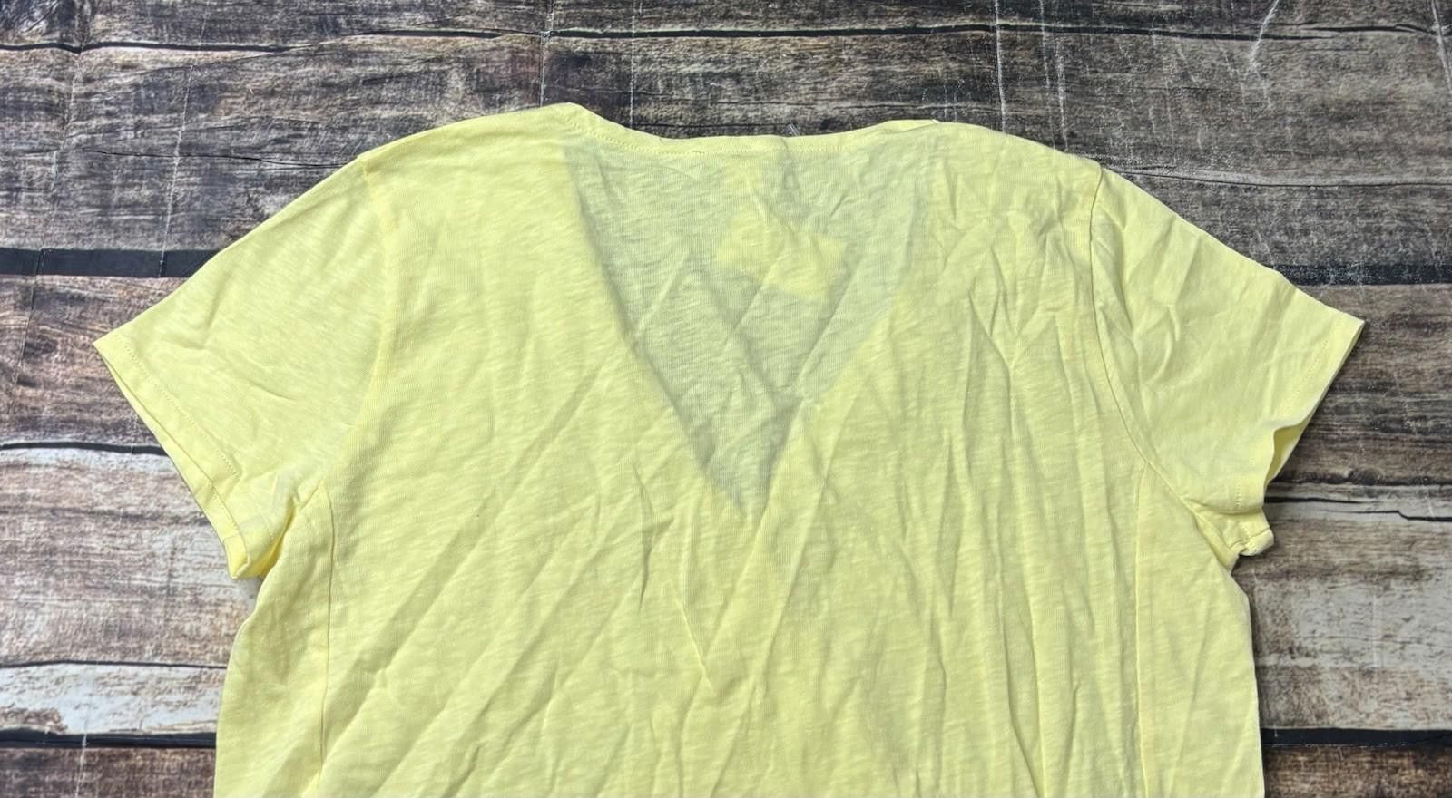J.Crew J Crew Top Women's Large Cross Front Tie Cotton V-Neck NEW Size L / US 10 / IT 46 - 6 Thumbnail