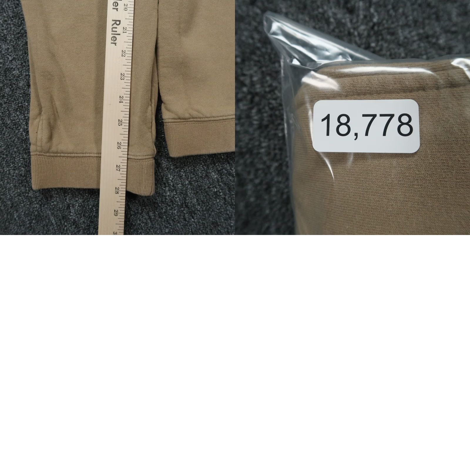 Undefeated UNDFTD Pants Mens M Brown Jogger Tapered French Terry Undefeated Size US 31 - 8 Thumbnail