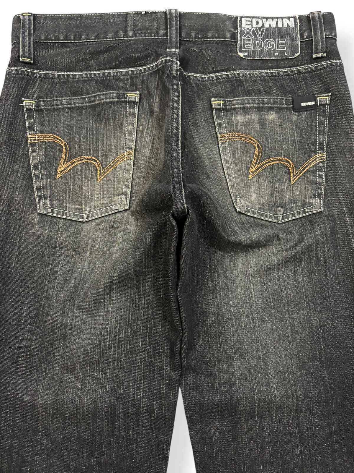 Edwin Vintage Edwin XV Edge Black Faded Distressed Jeans Size US 34 / EU 50 - 9 Thumbnail