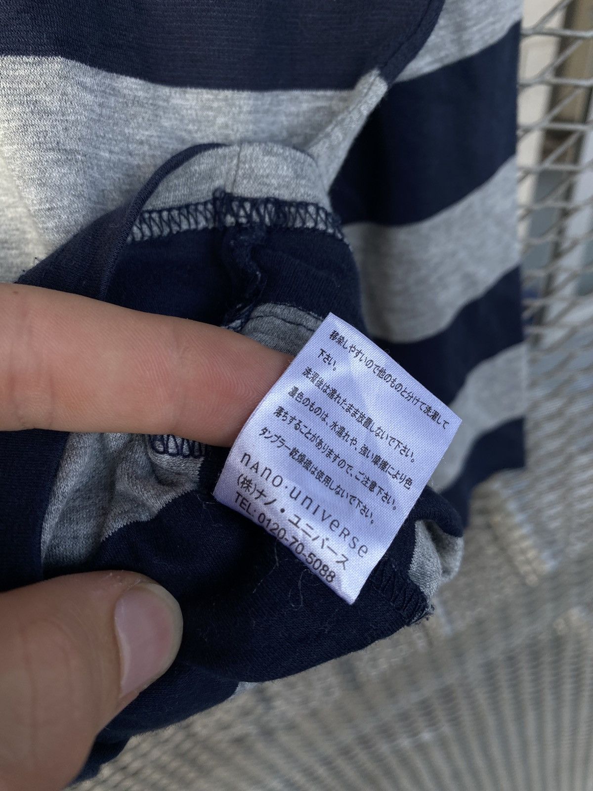Nano Universe Stripe Y2K Longsleeve