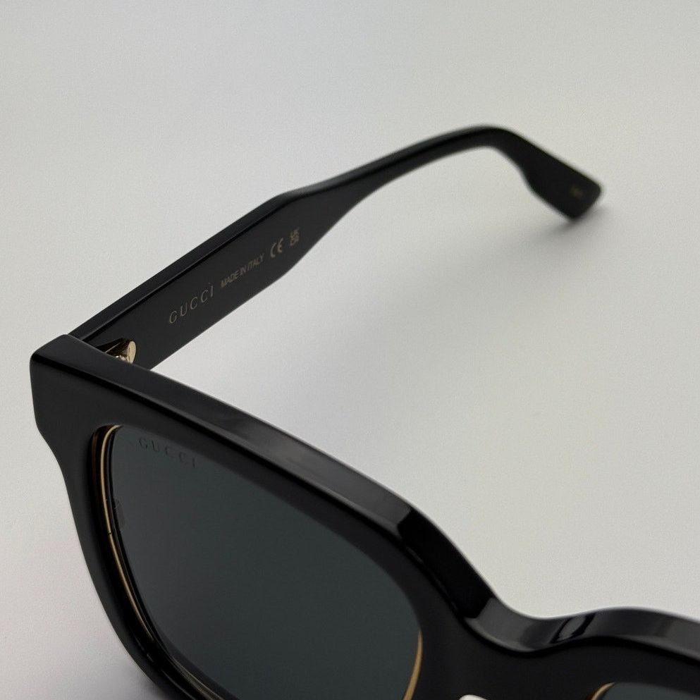 Gucci NEW Gucci Sunglasses GG1136SA 001 BlackGrey Unisex Authentic Size ONE SIZE - 5 Thumbnail