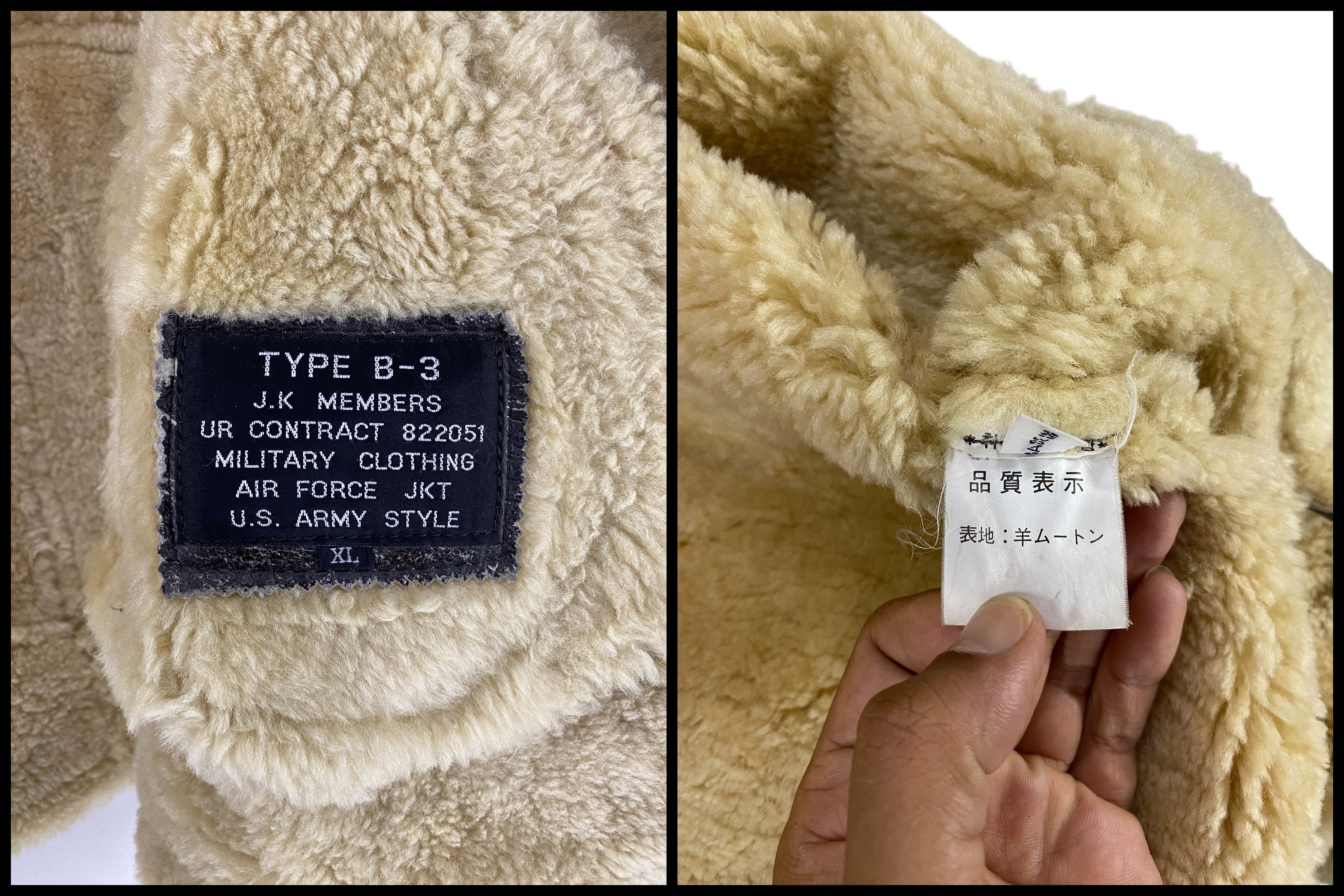 Japanese Brand 2000s JK Members type B-3 bomber jacket Shearling jacket Size US L / EU 52-54 / 3 - 10 Thumbnail