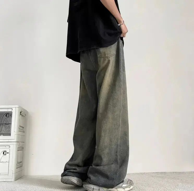 Japanese Brand Straight leg micro flared casual jeans Size US 34 / EU 50 - 6 Thumbnail