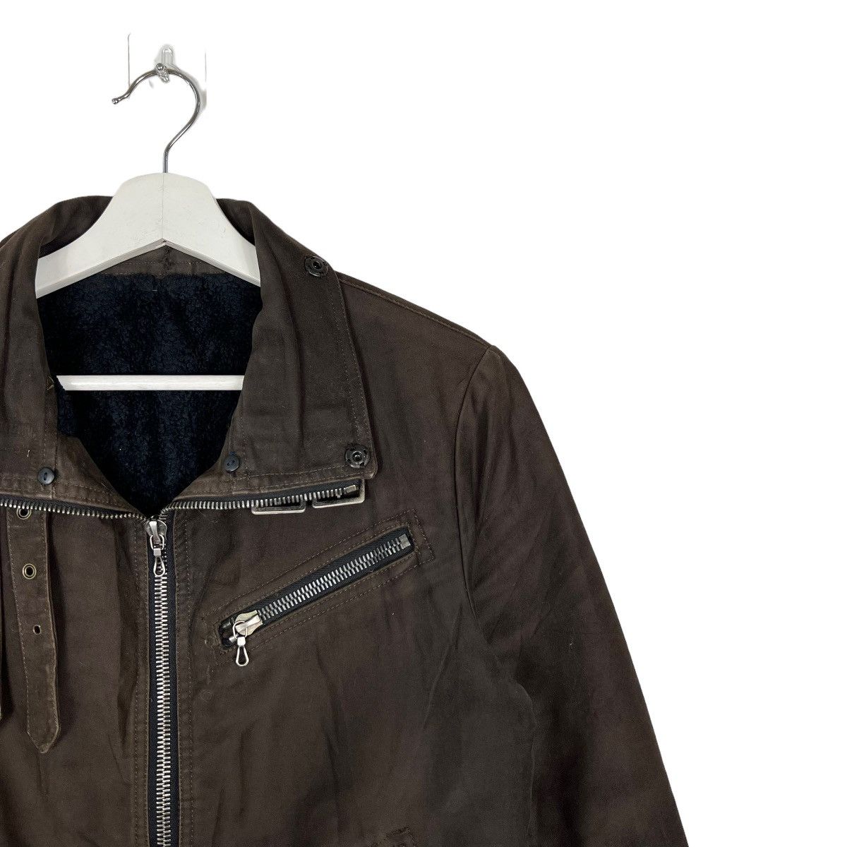 Shellac 🔥 SHELLAC MOLESKIN PARACHUTE BELTED CARGO JACKET MADE JAPAN Size US S / EU 44-46 / 1 - 7 Thumbnail