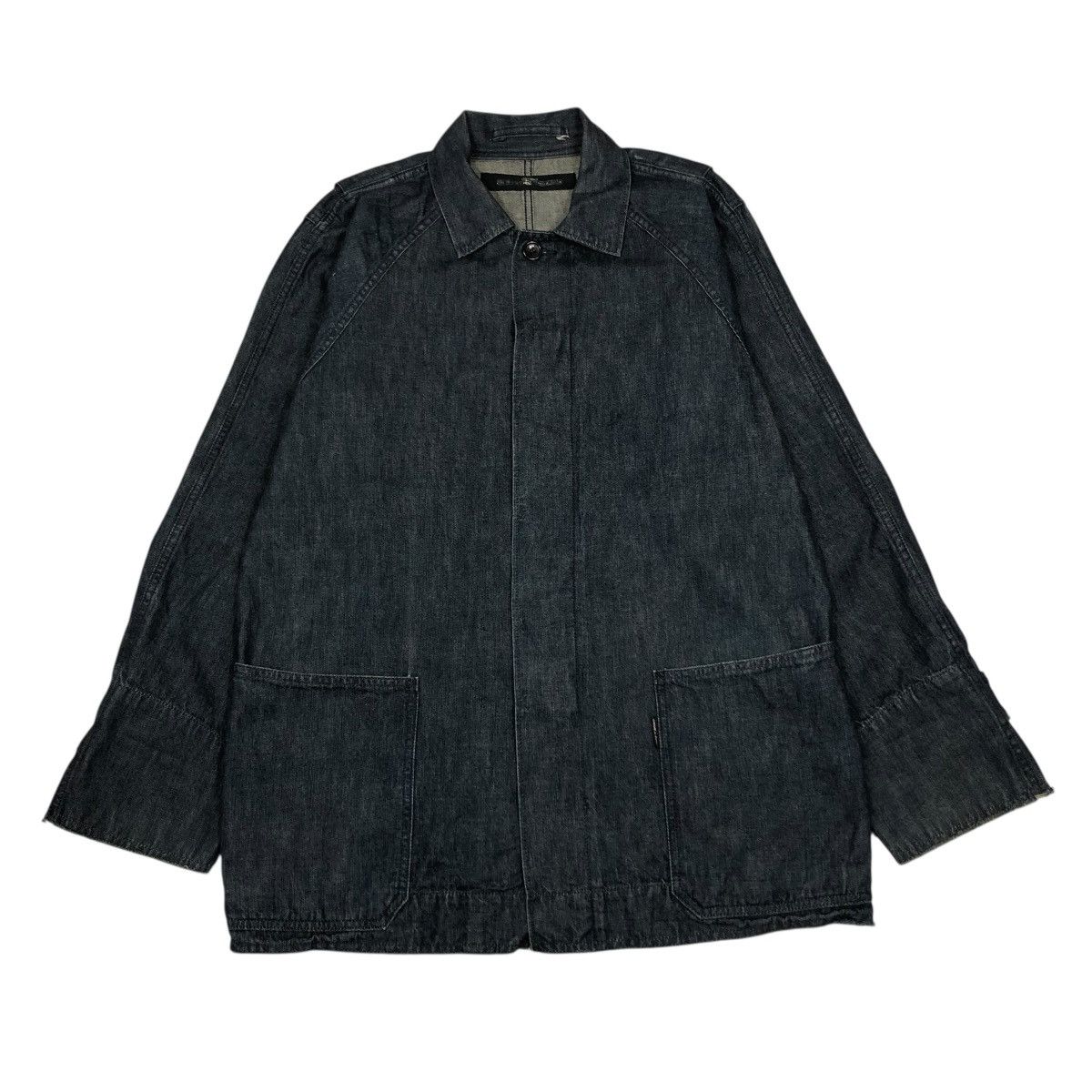 Issey Miyake 🔥1999/2000 VINTAGE DENIM WORK JACKET ZUCCA ISSEY MIYAKE Size US M / EU 48-50 / 2 - 1 Thumbnail