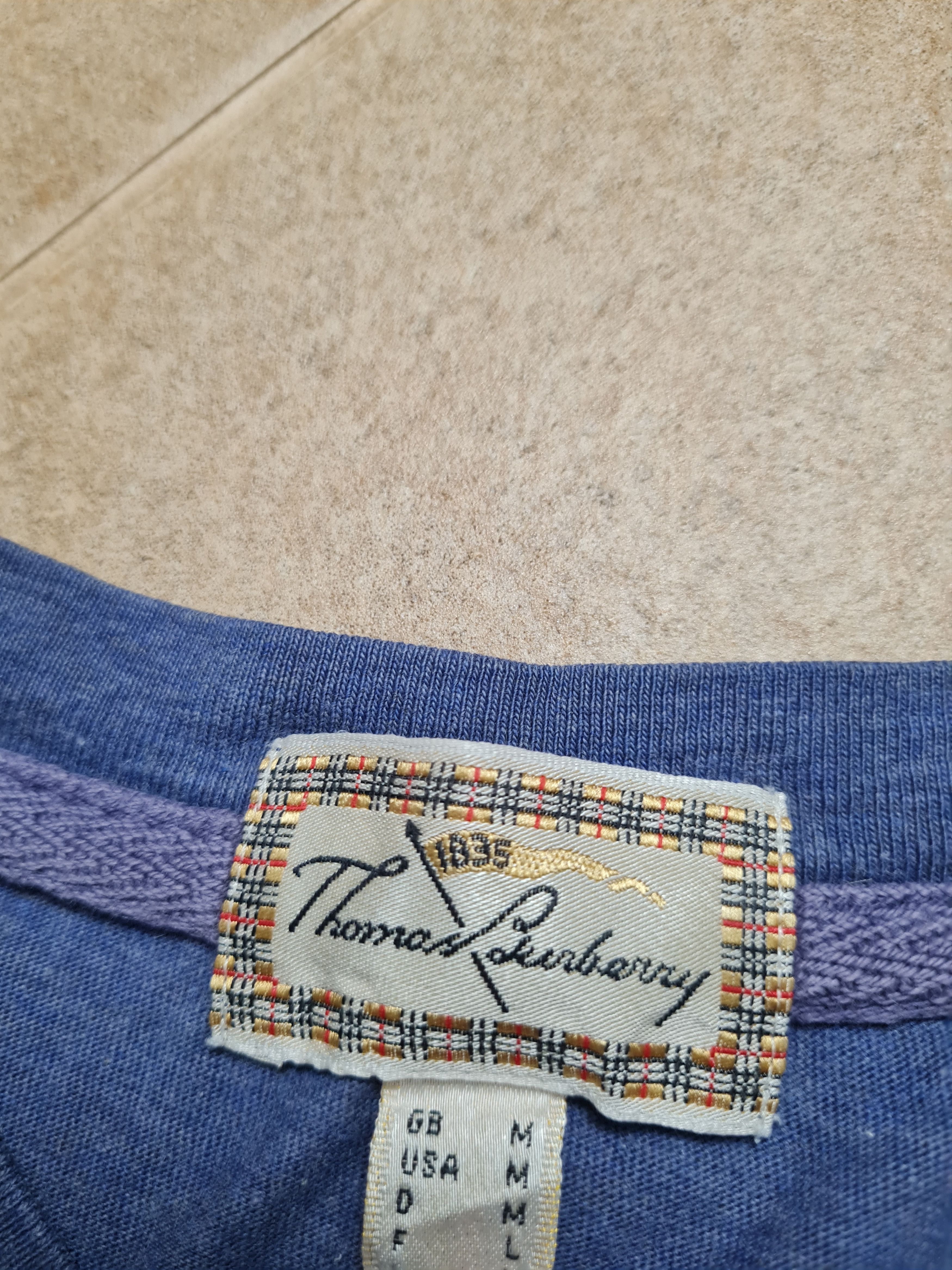 Burberry VintageThomas Burberry Big Logo T-shirt Retro Barberrys Size US L / EU 52-54 / 3 - 8 Thumbnail