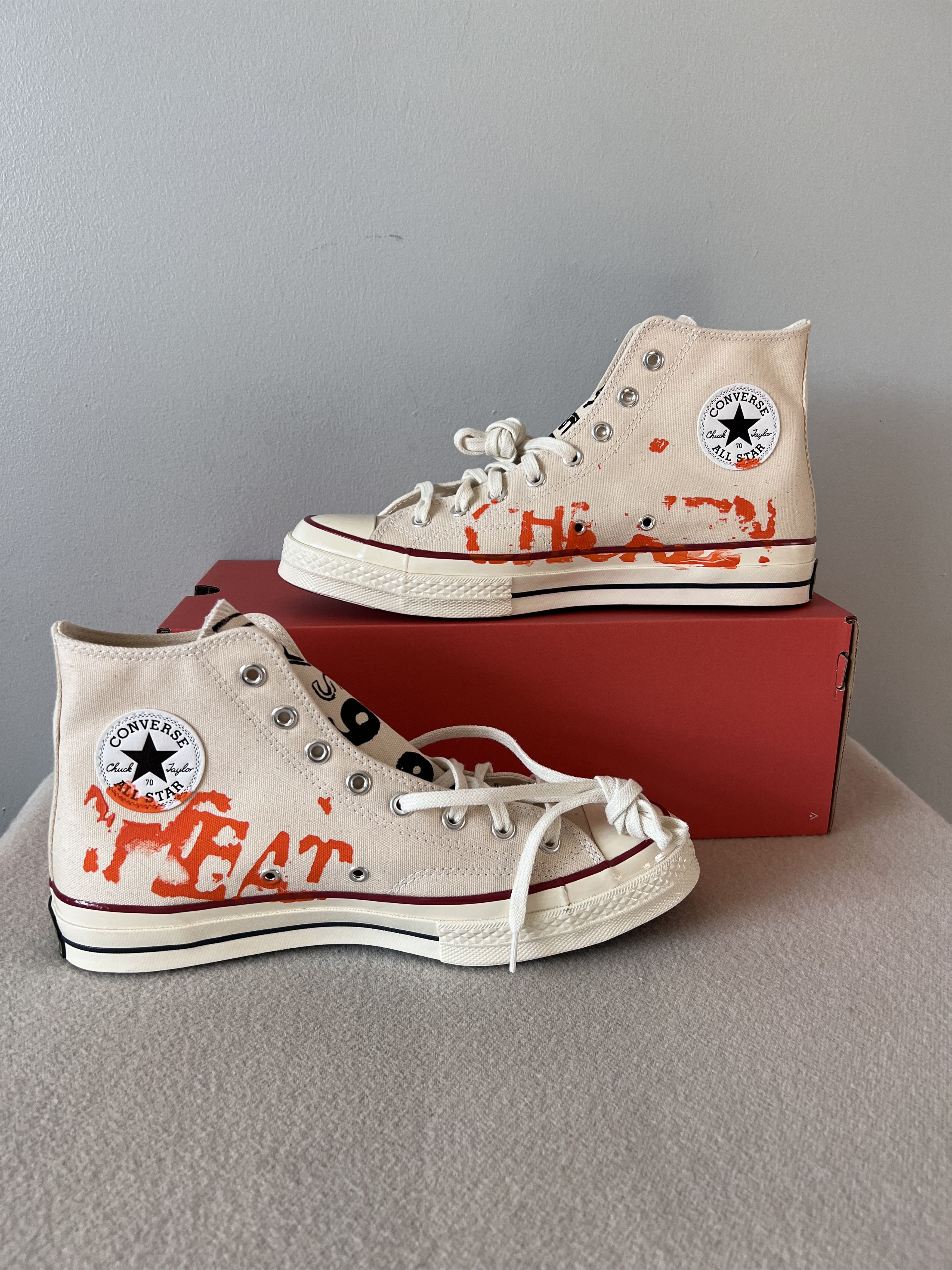 Andy Warhol × Converse Andy Warhol Foundation Converse Chuck Taylor Hi in Parchment Size US 10 / EU 43 - 3 Thumbnail