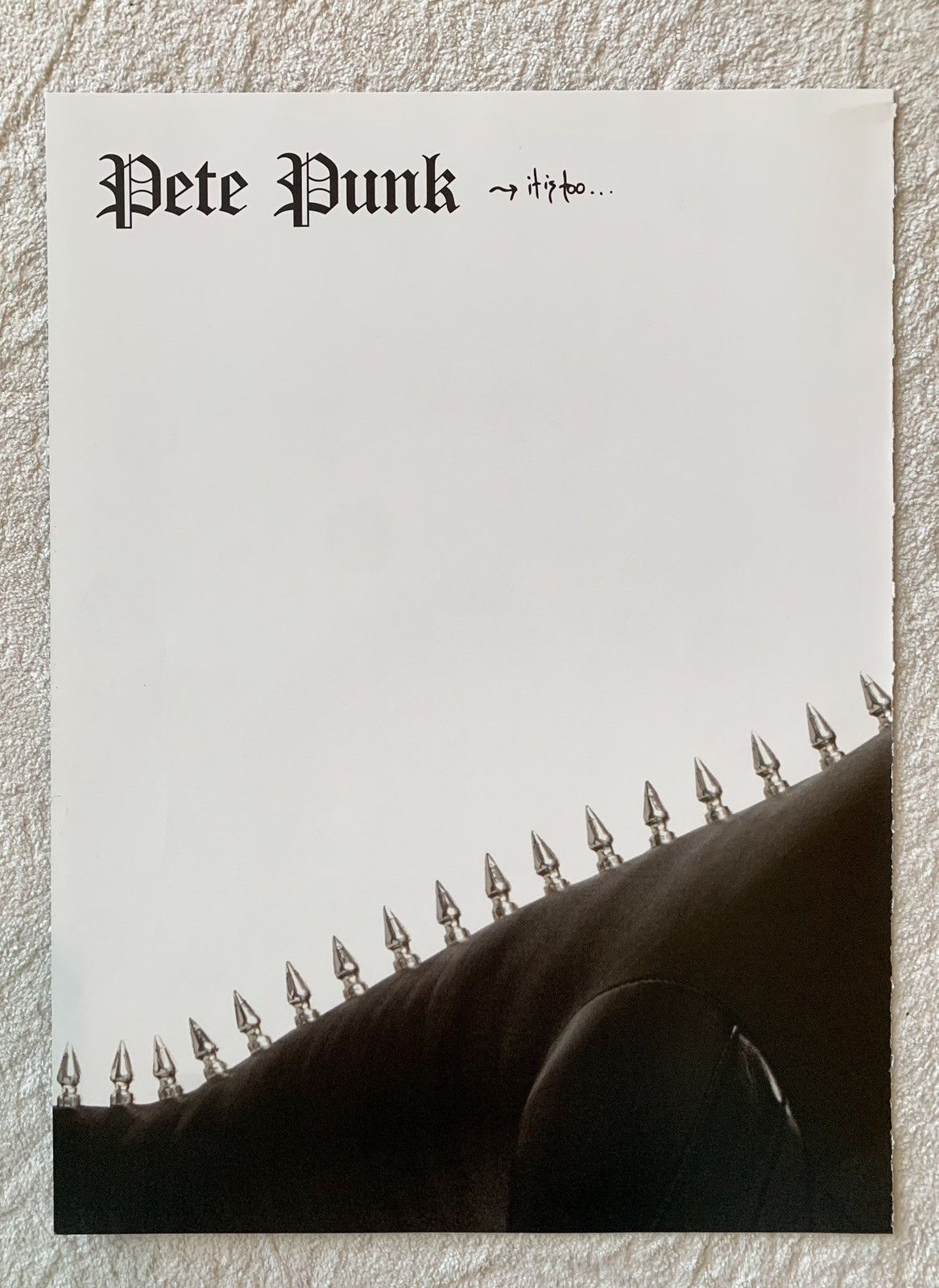 Chrome Hearts Chrome hearts Pete Punk 8x11 magazine cutout poster Size ONE SIZE - 1 Thumbnail