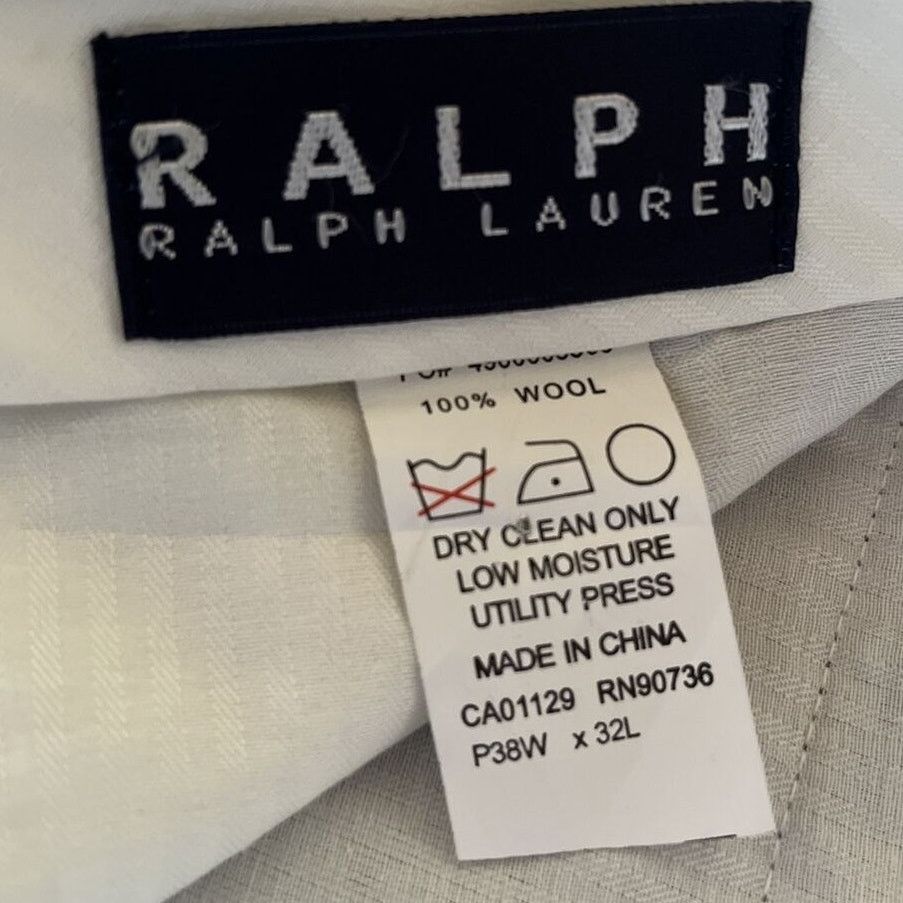Ralph Lauren Ralph Lauren Mens 40x29 Brown Flat Straight Wool Dress Pants Size US 40 / EU 56 - 3 Thumbnail