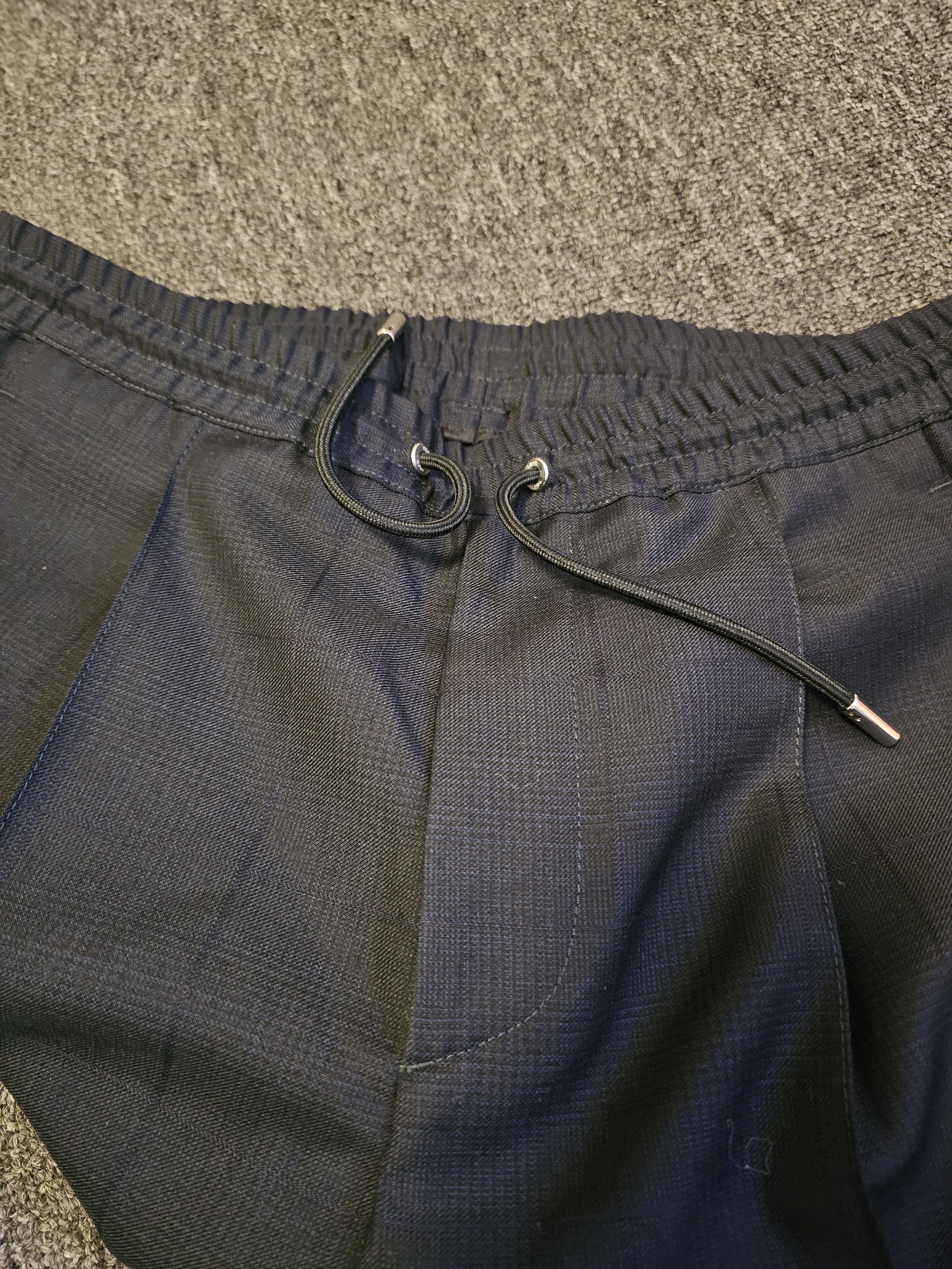Dior Dior Men's Wool Dark Grey Checked Casual Pants Size 44 Size US 28 / EU 44 - 4 Thumbnail
