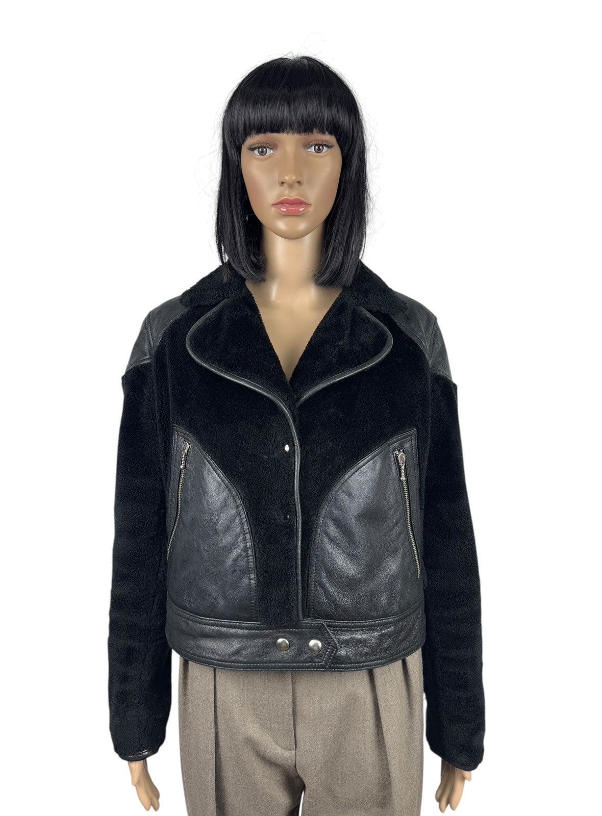 Allsaints All Saints Zola Lux Jacket Sheep Leather Teddy size US6 UK10 Size M / US 6-8 / IT 42-44 - 1 Thumbnail