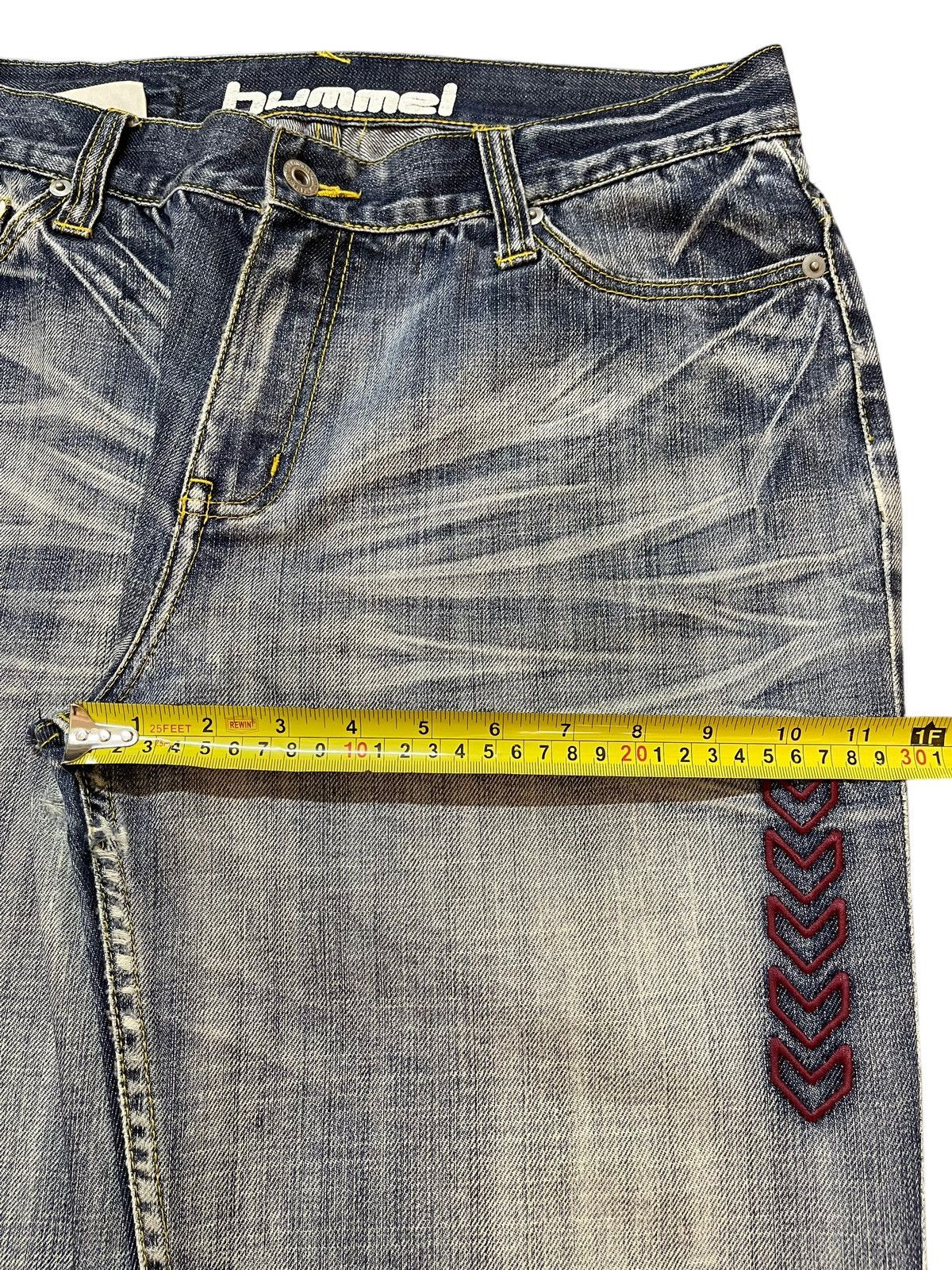 Hummel Vintage Hummel Blue Faded Wash Style Baggy Jeans Size US 32 / EU 48 - 14 Thumbnail