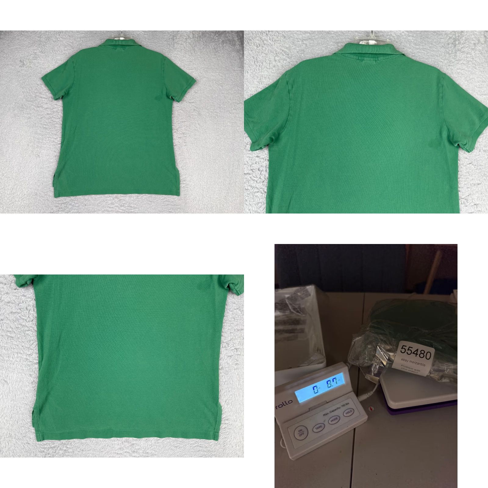 Ralph Lauren VINTAGE Ralph Lauren Polo Shirt Men Green 100% Cotton Large Regular Fit Polo Shirt Short Sleeve Classic Logo, Embroidered, Button Collar Mens Size US L / EU 52-54 / 3 - 9 Thumbnail