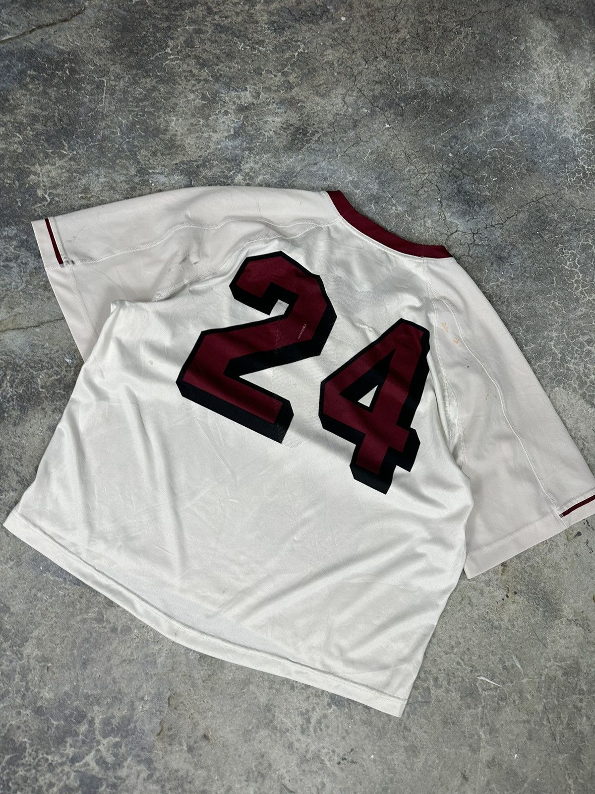 Nike × Vintage Vintage Distressed Cropped Nike Football Jersey Size US XL / EU 56 / 4 - 7 Thumbnail