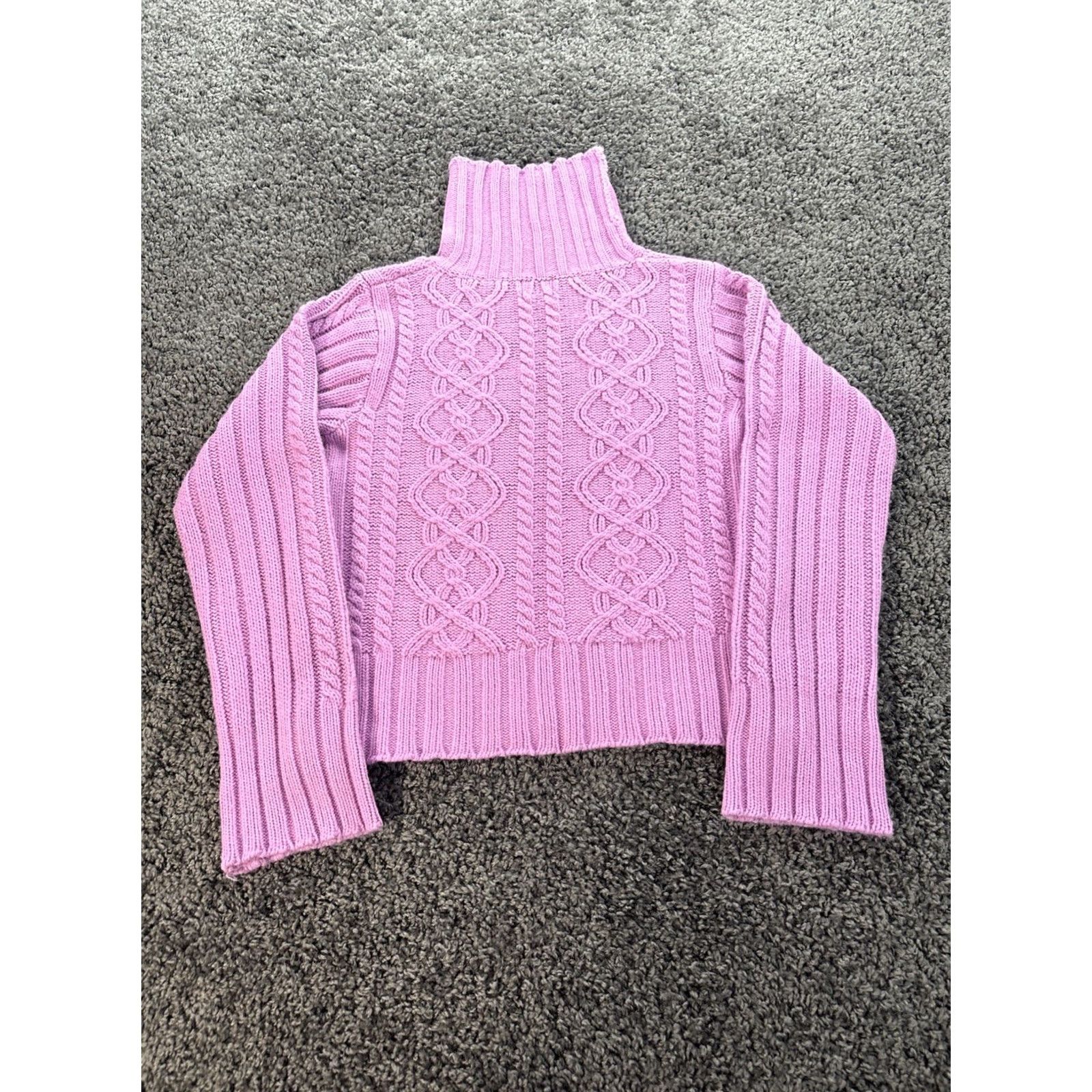 Route 66 VINTAGE Route 66 Sweater Shirt Womens Large Pink 90s Fisherman Turtleneck Pullover Size L / US 10 / IT 46 - 5 Thumbnail