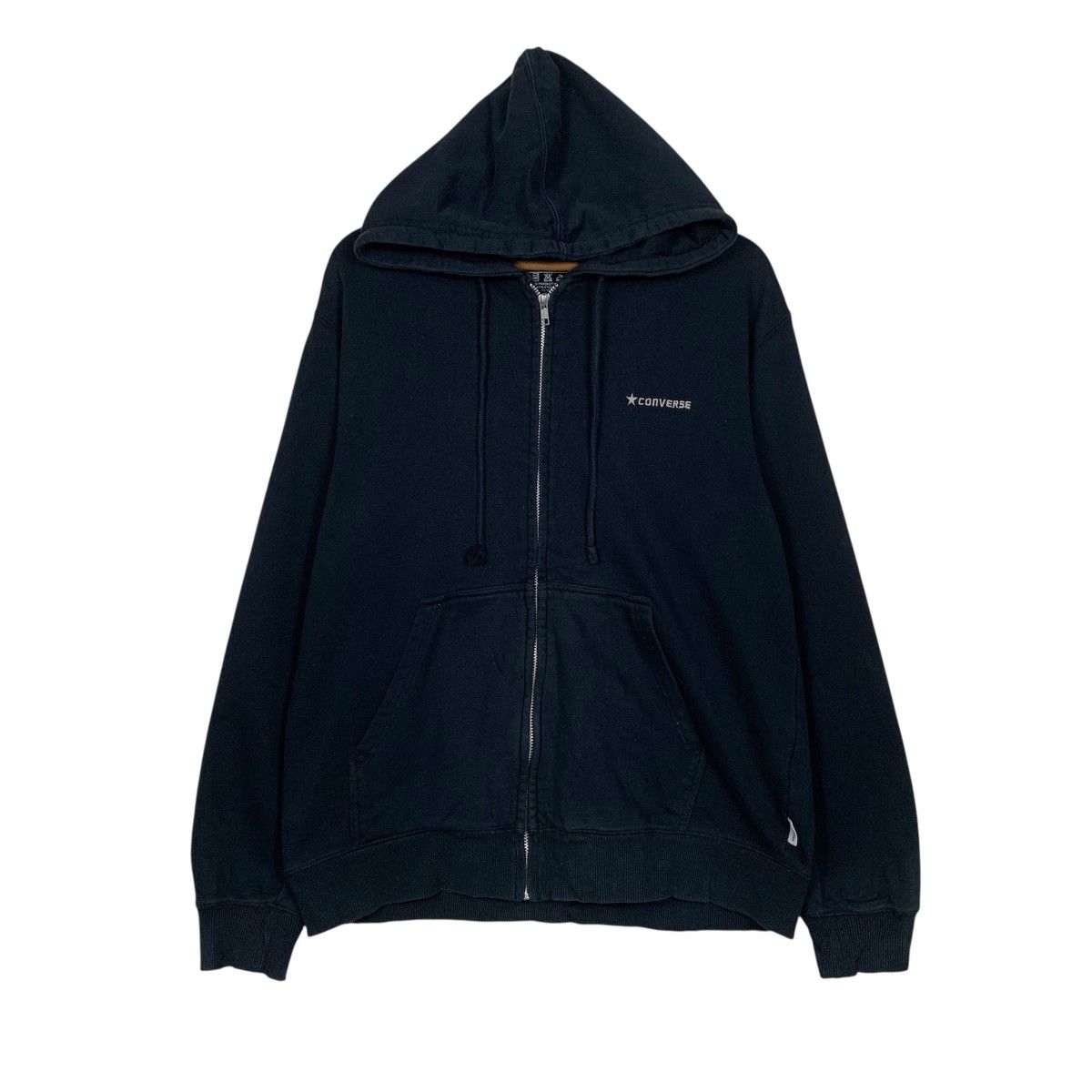 CONVERSE Small Logo Zipper Hoodie Sweatshirt #3596-C194
