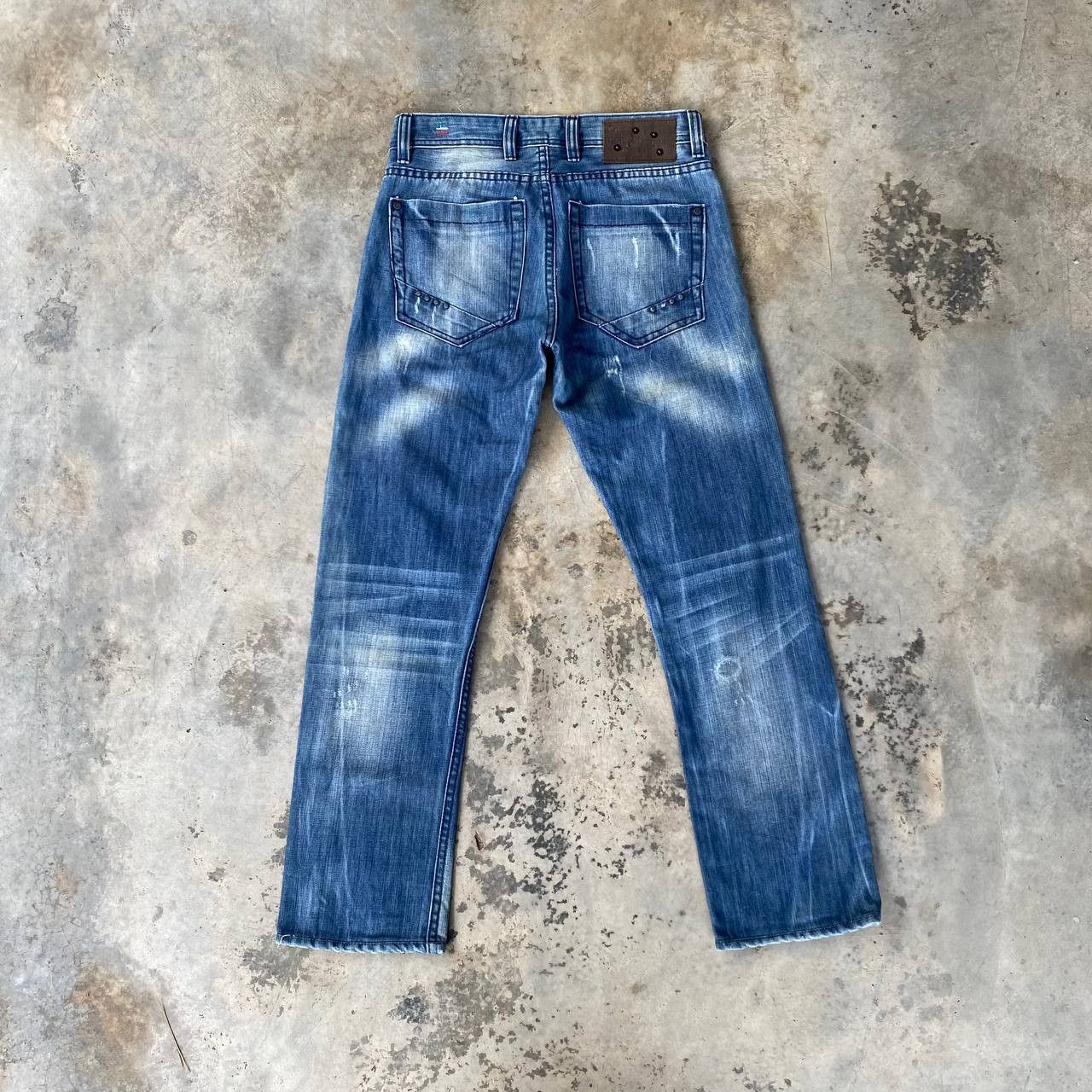 Diesel DIESEL THANAZ 008TS WASH DISTRESSED DENIM ITALY Size US 29 - 6 Thumbnail