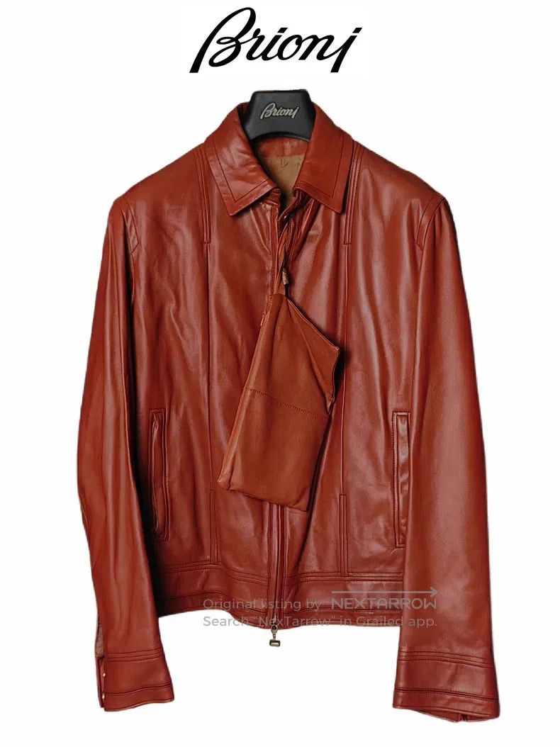 Brioni Brioni Casual leather jacket Size US L / EU 52-54 / 3 - 1 Thumbnail