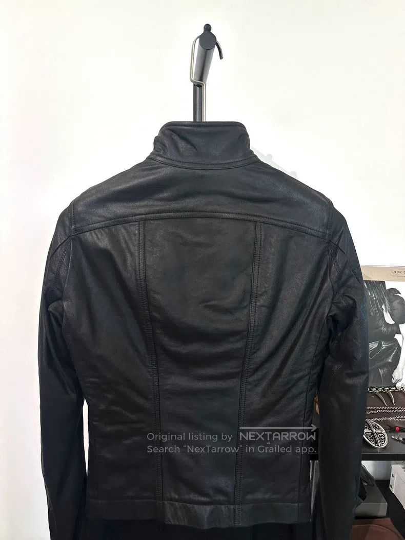 Rick Owens Rick Owens Cowhide and Wool Patchwork Mid-Length Wool Coat Size US S / EU 44-46 / 1 - 4 Thumbnail