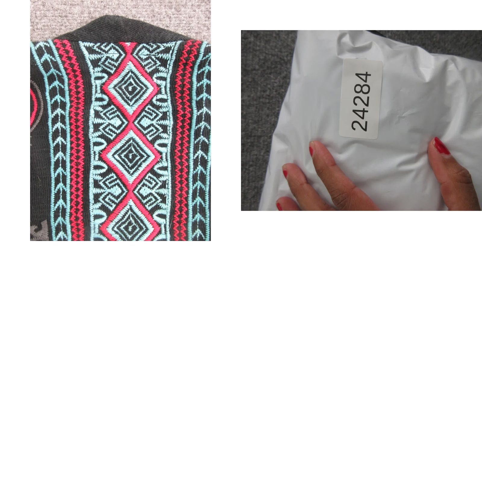 Johnny Was Johnny Was Sweater Cardigan Womens Medium Black Aztec Wrap Belted Knit Boho Wrap Open V-Neck Long Sleeve Geometric Fall Casual Size M / US 6-8 / IT 42-44 - 9 Thumbnail