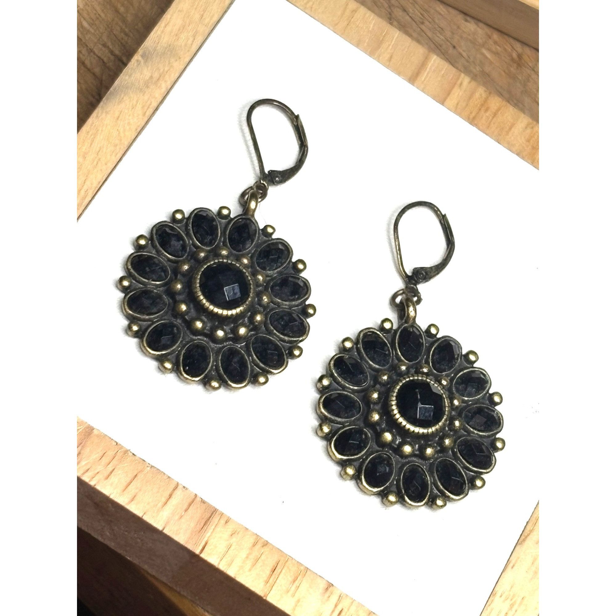 Other Premier Designs Vintage-Style Bronze & Black Beaded Dangle E Size ONE SIZE - 1 Thumbnail