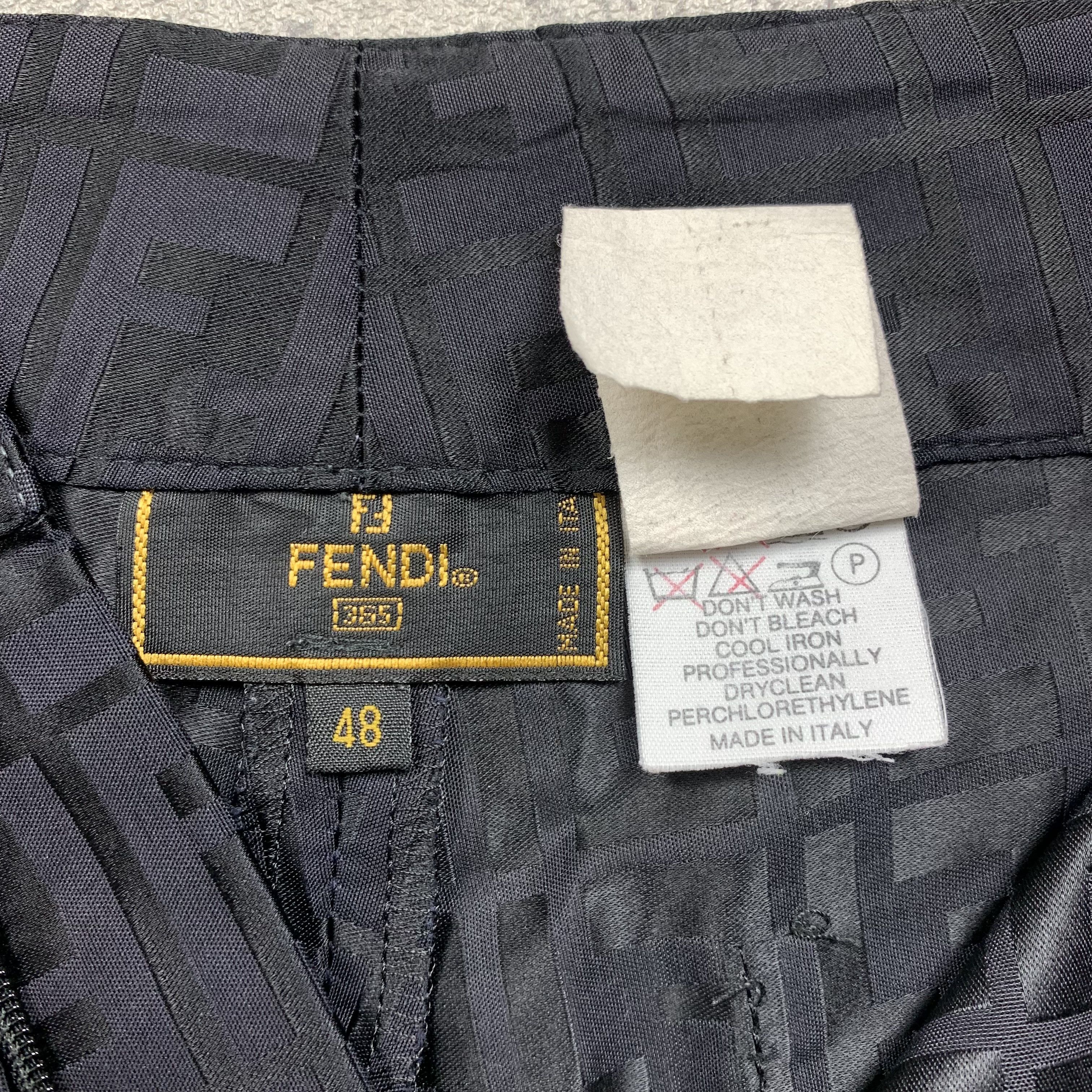 Fendi Vintage Fendi Monogram Trouser Pants Size 34" / US 12 / IT 48 - 6 Thumbnail