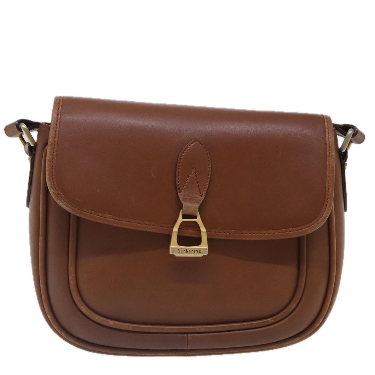 Burberry Brown Leather Shoulder Bag (Pre-Owned) Size ONE SIZE - 1 Thumbnail
