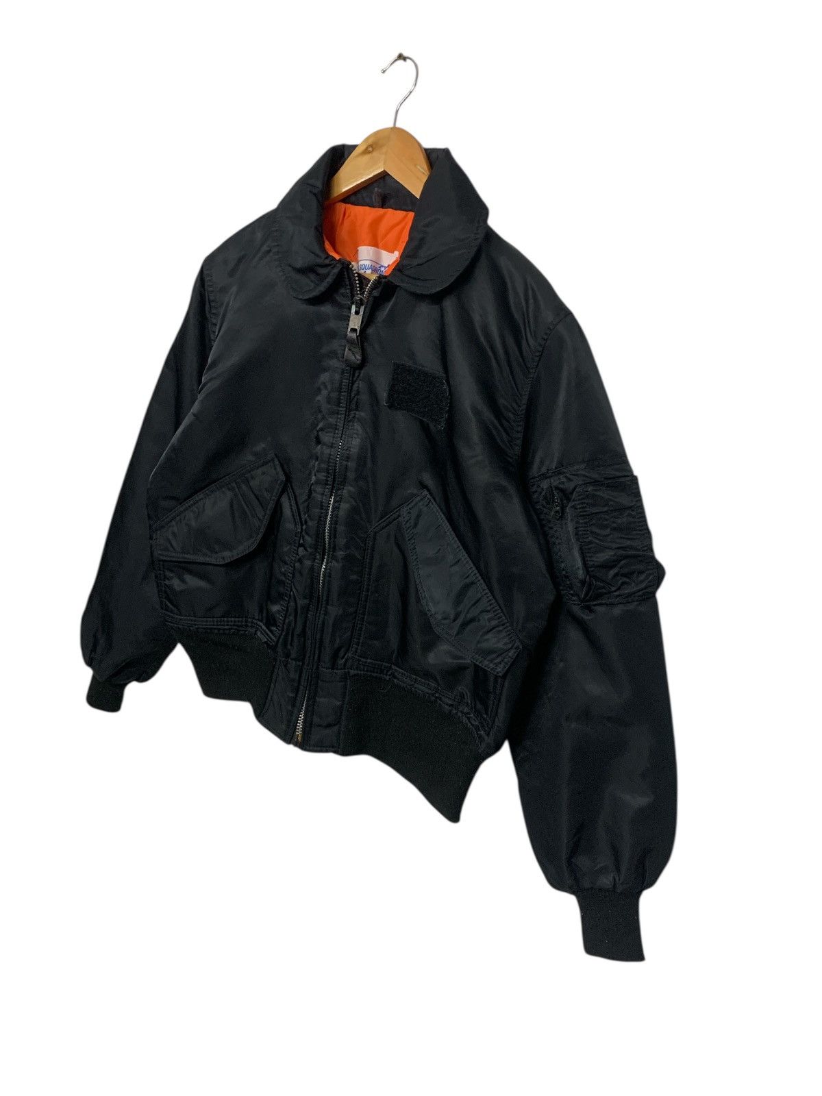 Other Vintage Squadron 4 Bomber Flight Jacket Made in USA Size US M / EU 48-50 / 2 - 2 Thumbnail